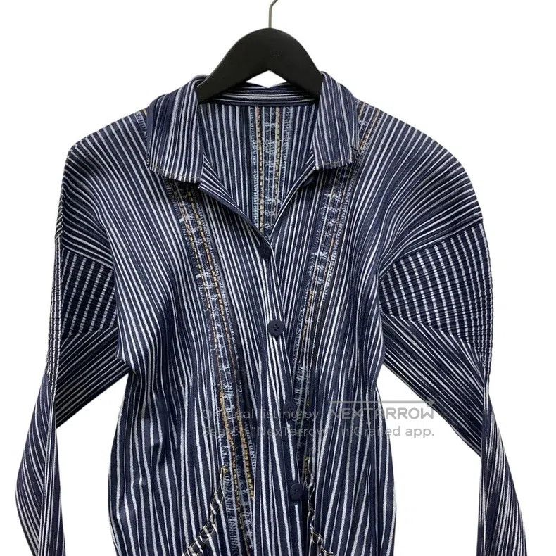 Issey Miyake Issey Miyake Pleated Long Shirt Size L / US 10 / IT 46 - 3 Thumbnail