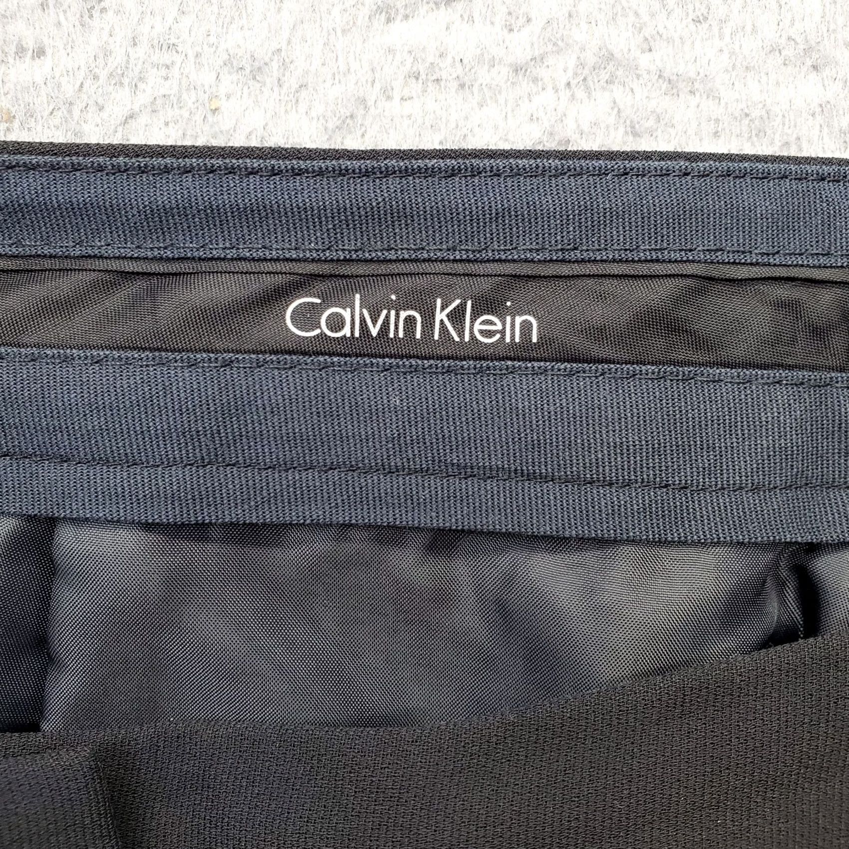 Calvin Klein Calvin Klein Dress Pants Womens Size 6 Black Flat Front Bootcut Formal Pants Size 28" / US 6 / IT 42 - 8 Thumbnail