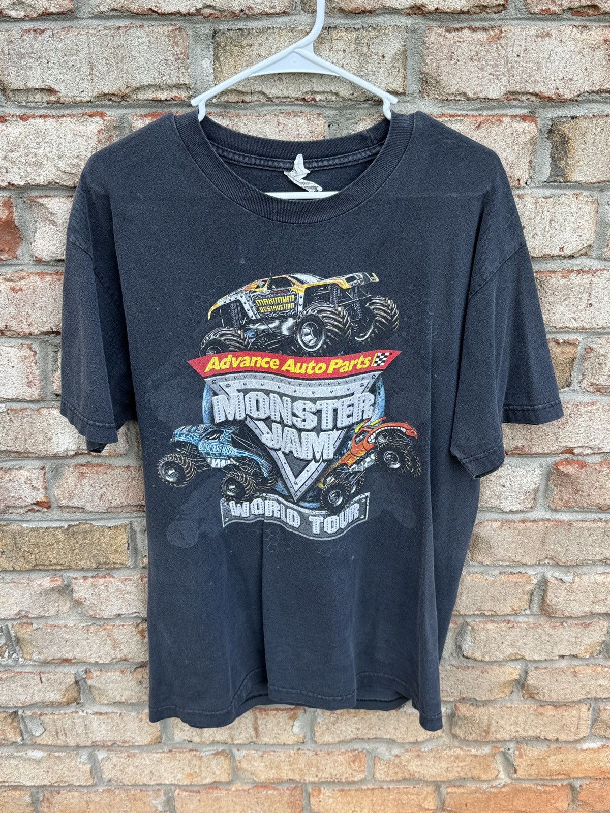 Other Vintage 2010 Monster Jam World Tour t shirt Size US L / EU 52-54 / 3 - 3 Thumbnail