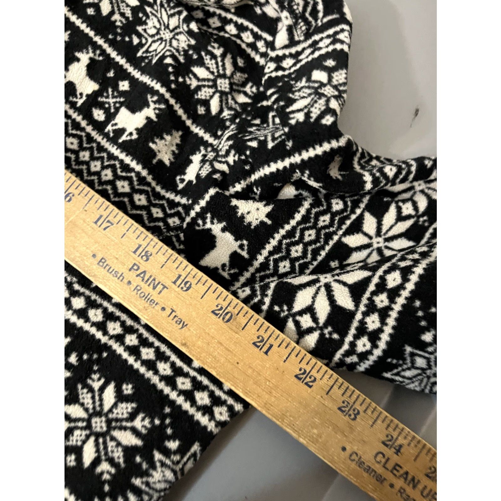 Lands' End VINTAGE Lands' End Sweater Qu 1/4 Zip Fleece Snowflake Deer Fair Isle XL Black Size XL / US 12-14 / IT 48-50 - 5 Thumbnail
