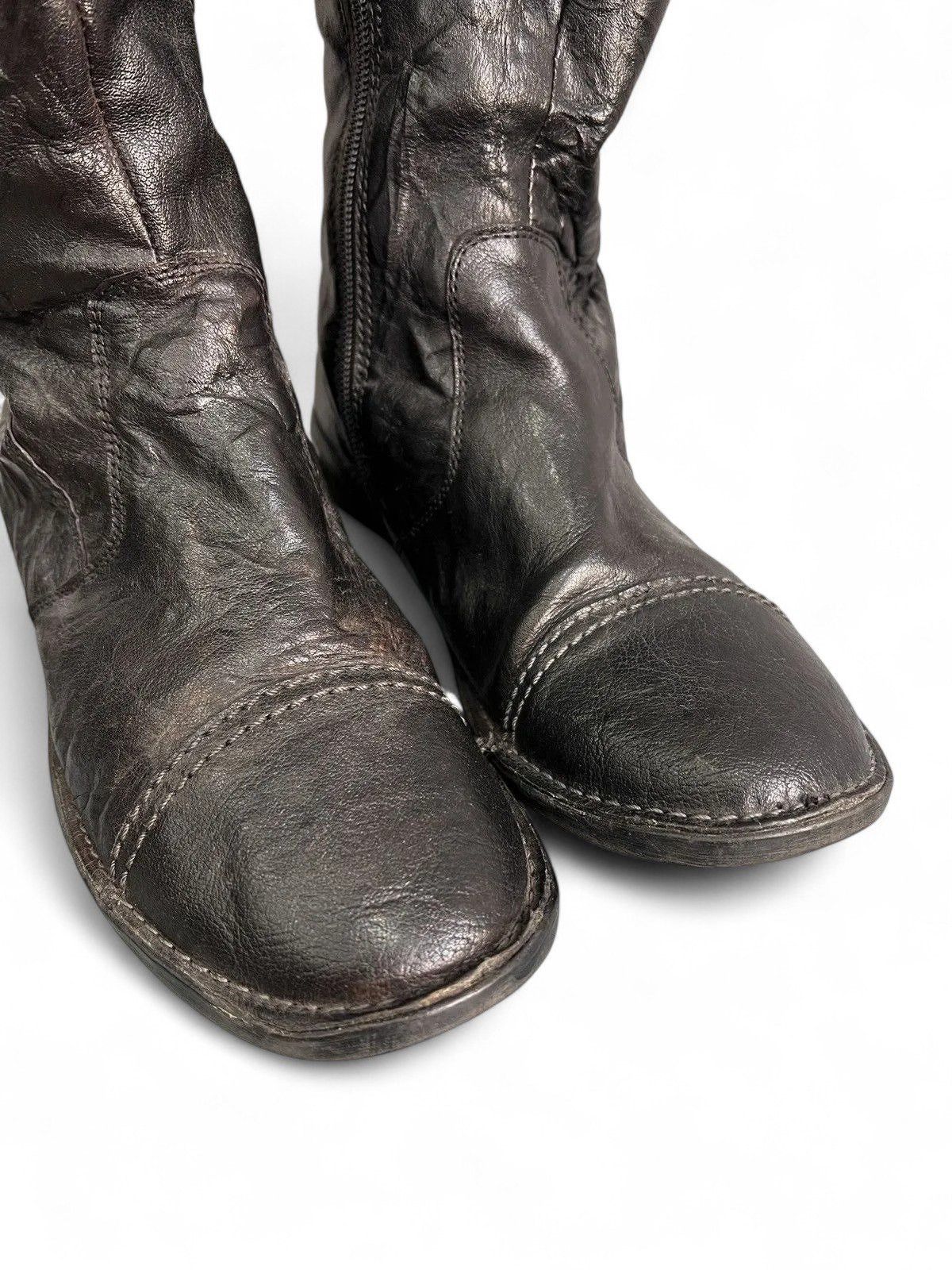 Hedi Slimane Rare boxing 14th addiction style leather moto boots hype Size US 8 / EU 41 - 9 Thumbnail