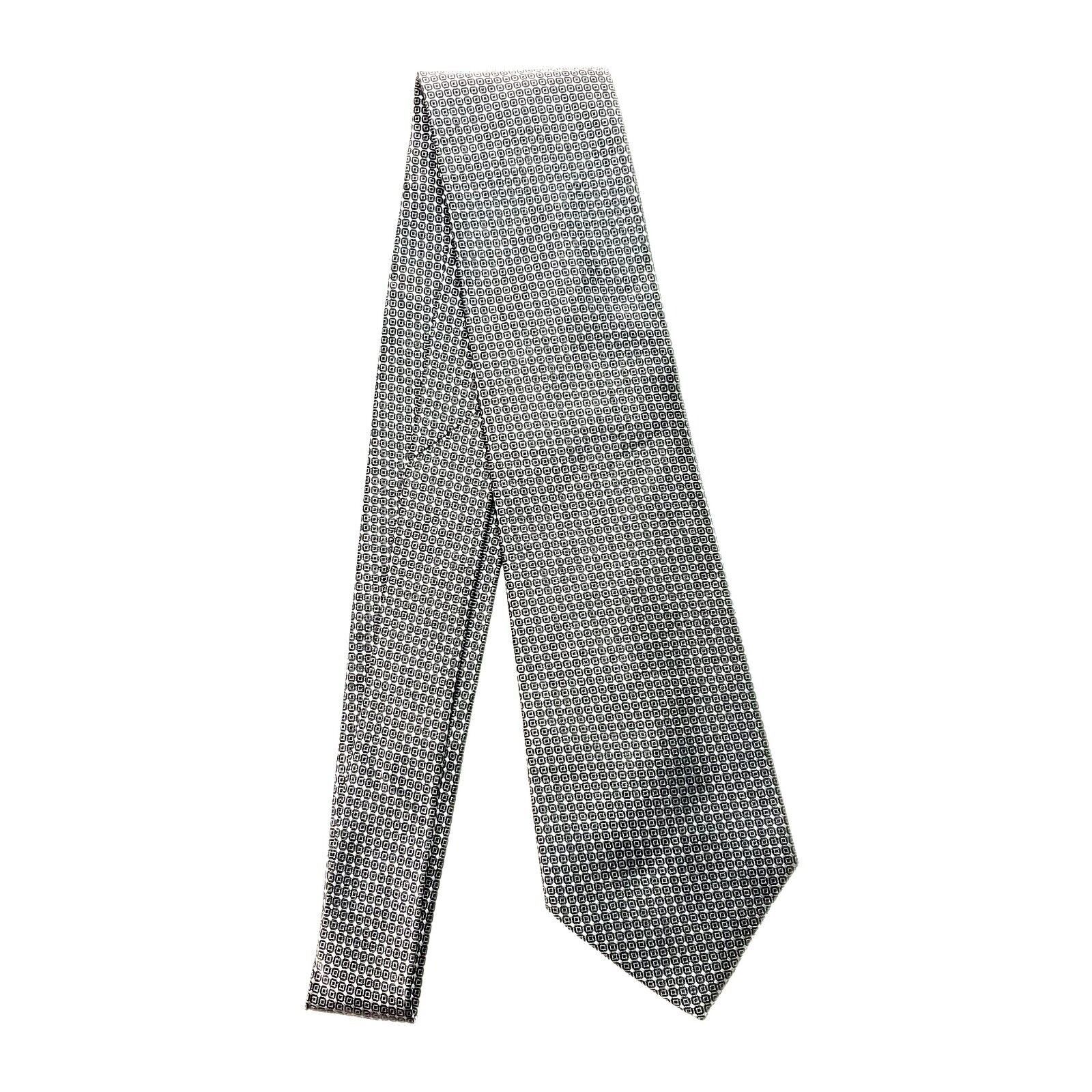 Merona Merona Silk Tie Woven Black White Geometric Size ONE SIZE - 6 Thumbnail