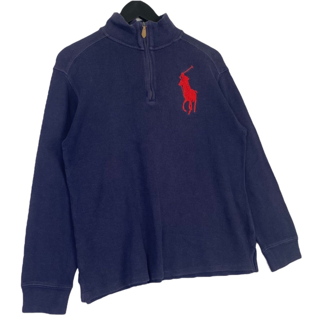 Polo Ralph Lauren × Vintage Vintage Ralph Lauren Polo Quater Zip Small Embroidered Blue Size US M / EU 48-50 / 2 - 3 Thumbnail