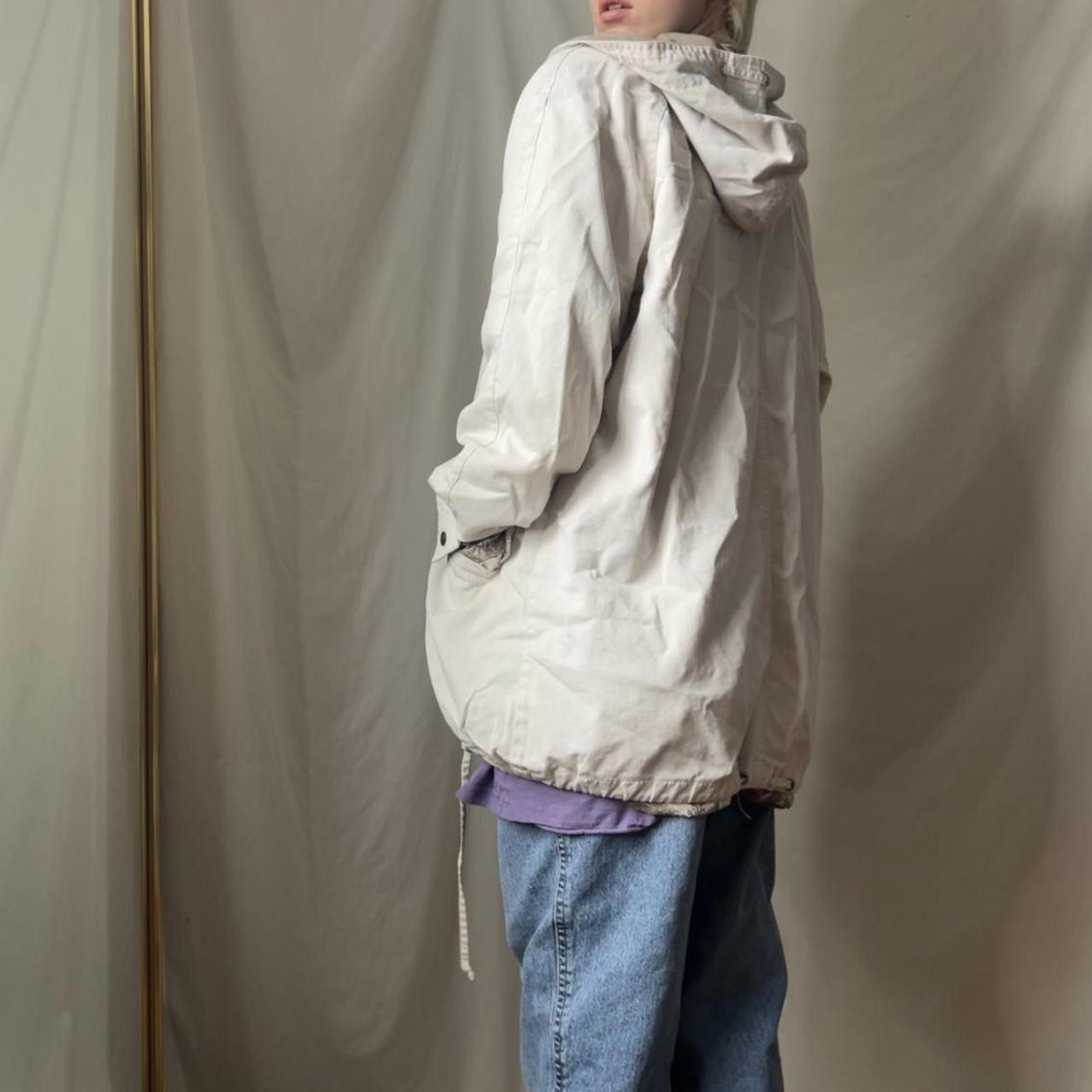 Other Cream and khaki vintage canvas jacket Size XL / US 12-14 / IT 48-50 - 7 Thumbnail