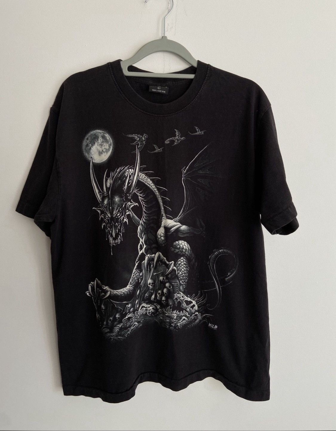 Japanese Brand Vintage aop Dragon archive Tee opium y2k rare alternative Size US L / EU 52-54 / 3 - 1 Thumbnail