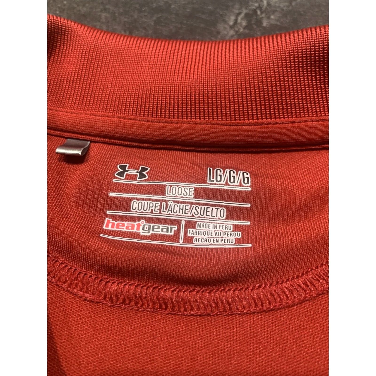 Under Armour Under Armour Golf Polo Shirt Large Red Short Sleeve Activewear Mens Regular Fit Size US L / EU 52-54 / 3 - 5 Thumbnail