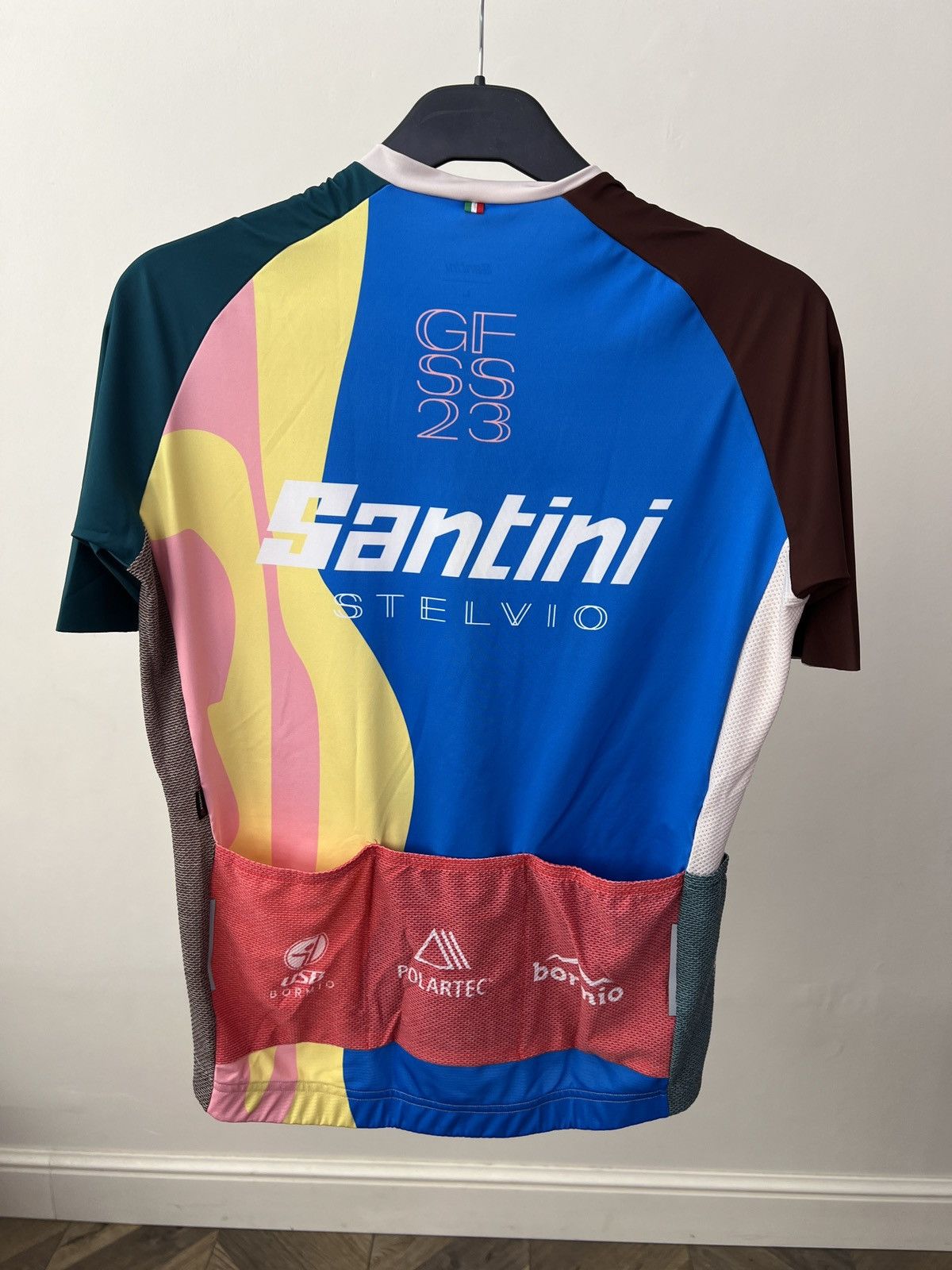Other Vintage Santini Cycling Jersey Size US L / EU 52-54 / 3 - 7 Thumbnail