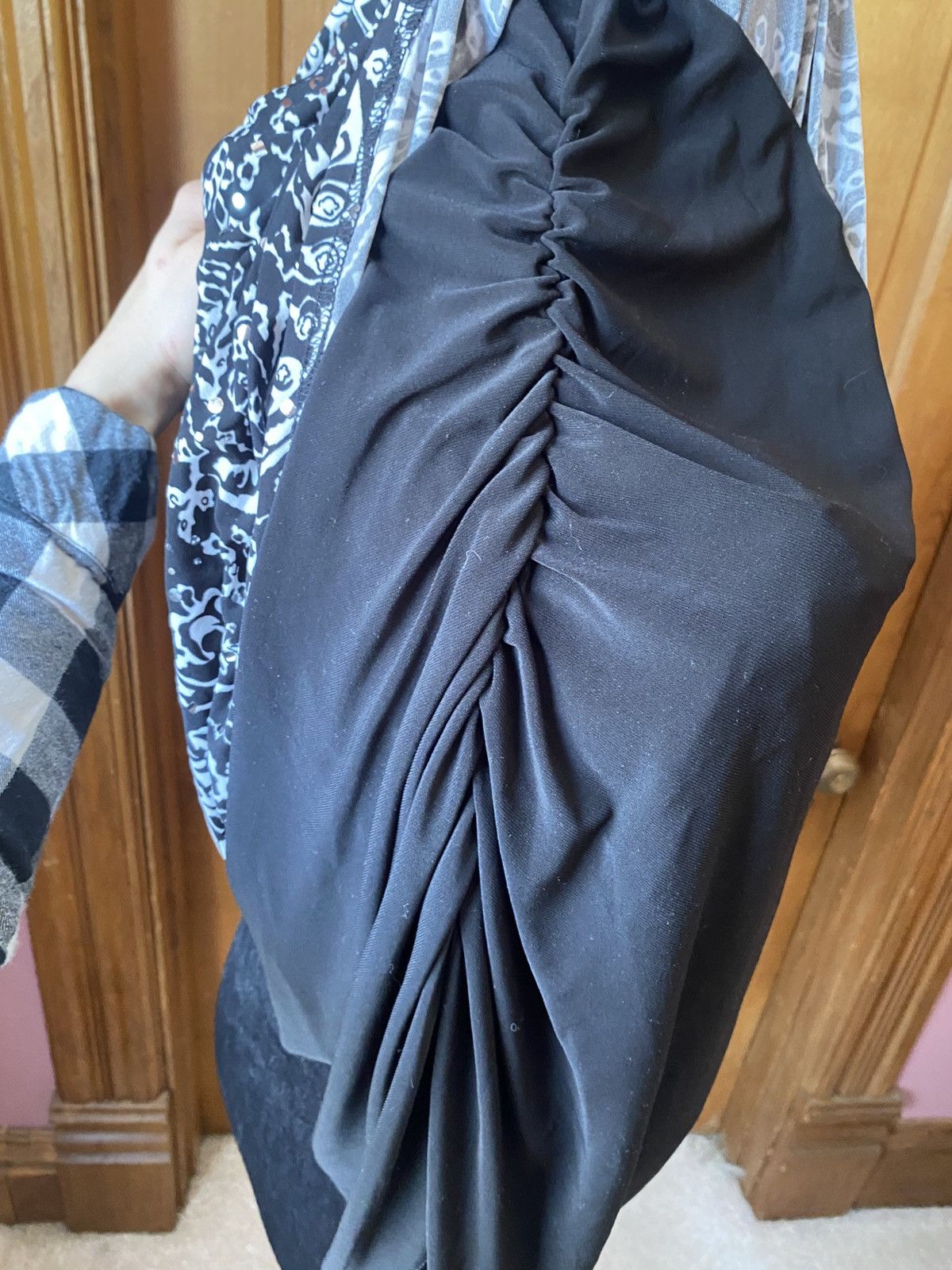 Joseph Ribkoff Joseph Ribkoff Women's Blk/White Paisley Layered Blouse Size XL / US 12-14 / IT 48-50 - 11 Thumbnail