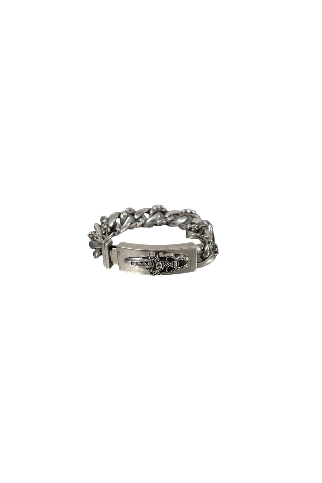 Chrome Hearts CHROME HEARTS PAVE DIAMOND DAGGER BRACELET FANCY LINK Size ONE SIZE - 1 Thumbnail