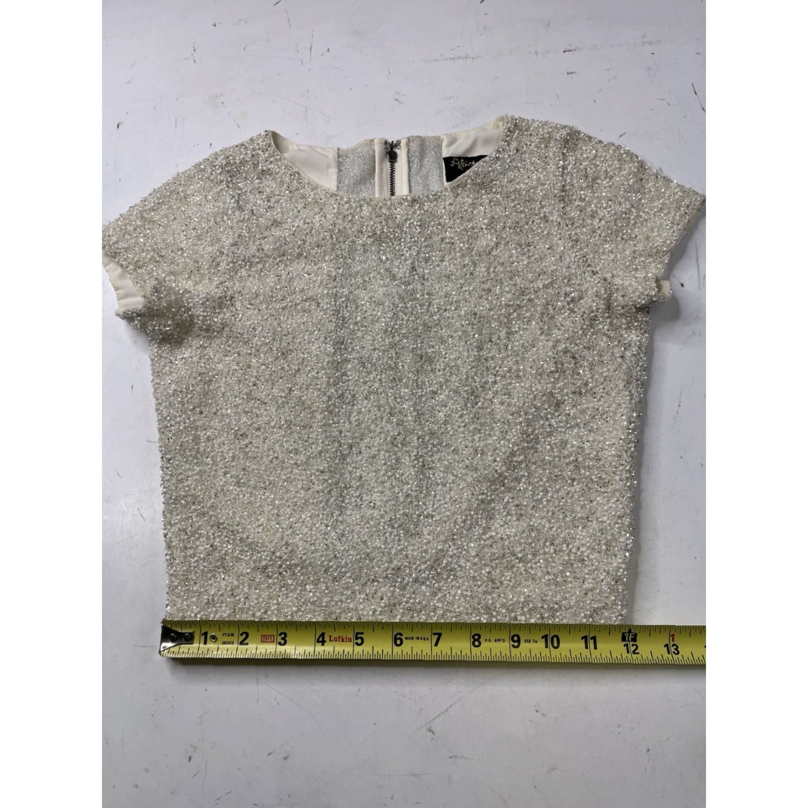 Alice + Olivia Alice + Olivia By Stacey Bendet Top Shirt Blouse Embellished Beaded Sequin Sz 4 Size S / US 4 / IT 40 - 6 Thumbnail