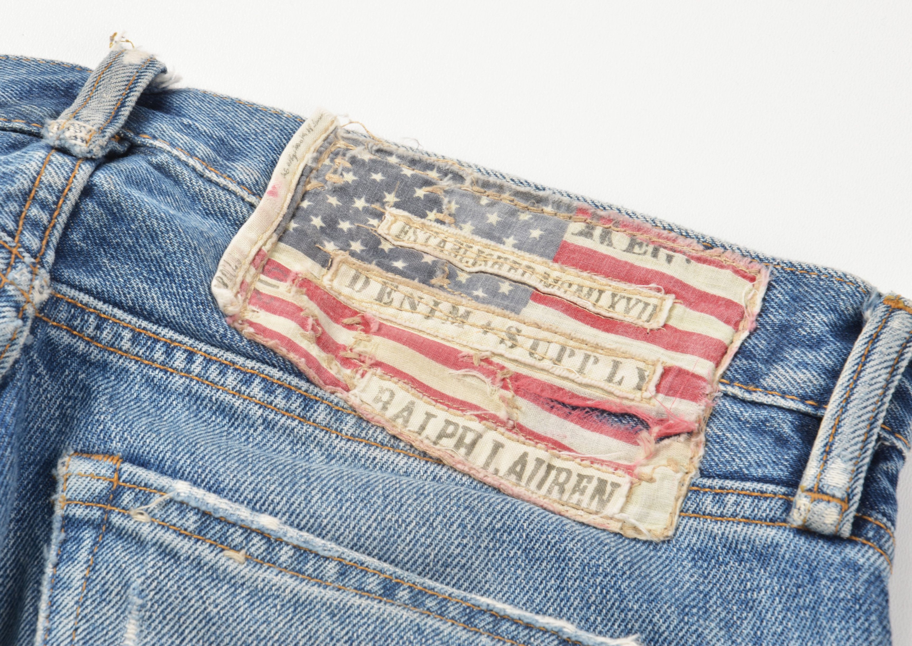 Denim & Supply Ralph Lauren Ralph Lauren Denim & Supply Distressed Straight Denim Jeans Size 32" / US 10 / IT 46 - 9 Thumbnail