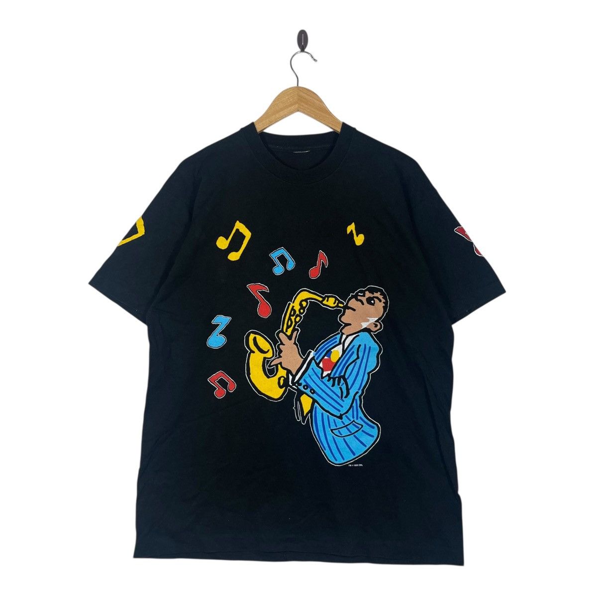 Vintage Five Guys Named Moe 1990 CML Graphic T-Shirt Black Size US L / EU 52-54 / 3 - 1 Thumbnail