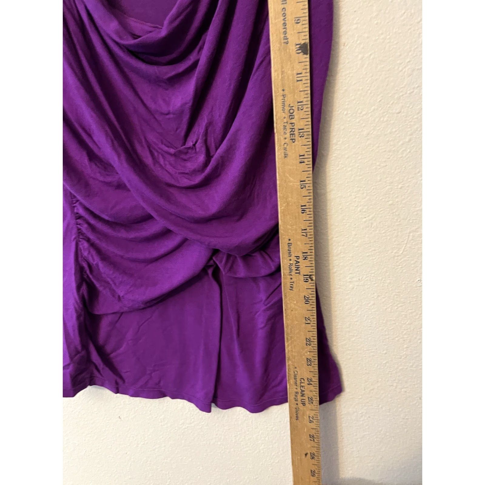Express Express Womens Draped Twist Front Sleeveless Top M Purple Stretch Casual Nuetral Size M / US 6-8 / IT 42-44 - 4 Thumbnail