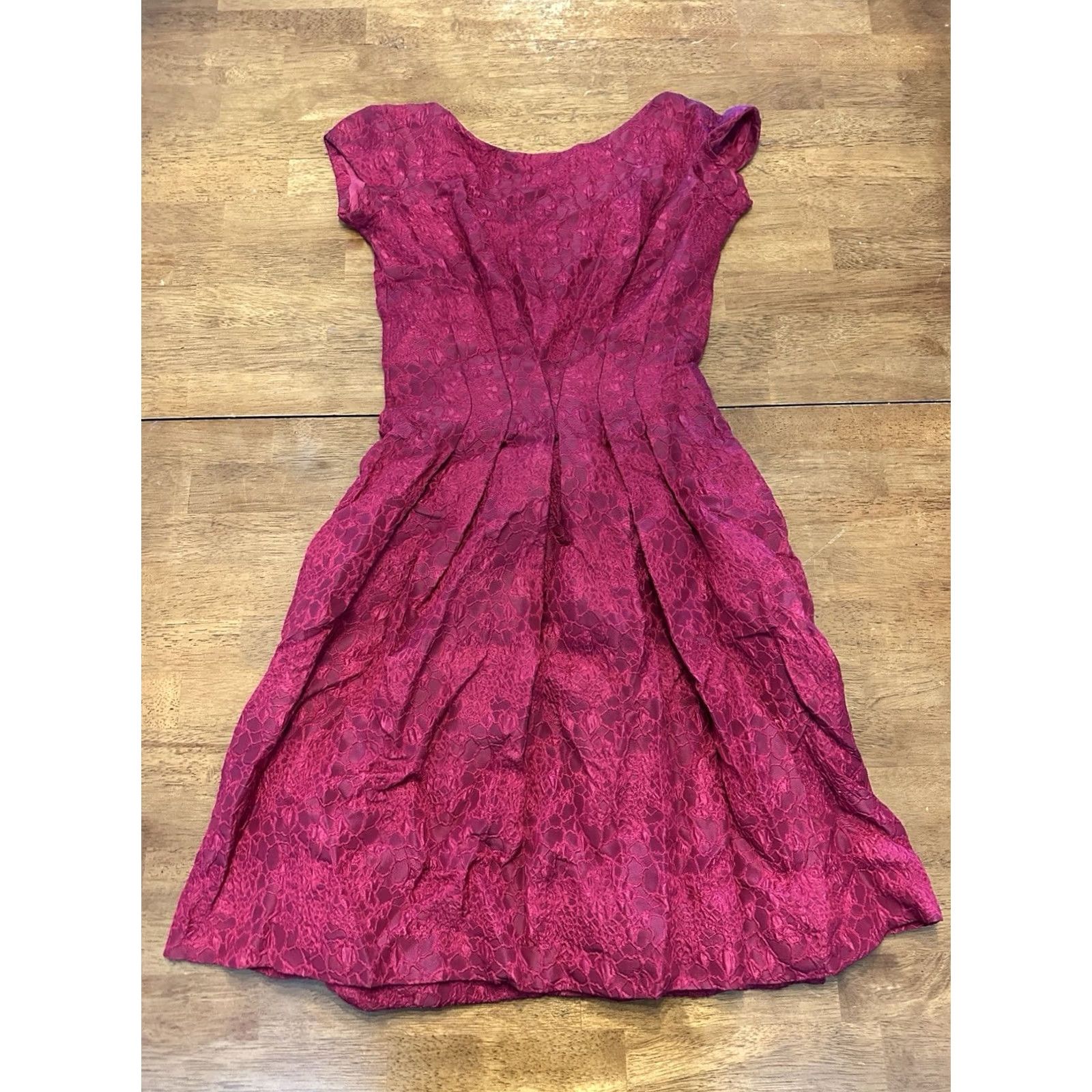 Pinko VINTAGE Elis Porter Pink Dress 60s 70s Talon See Measurements S/M Size 4XL / US 24-26 - 2 Thumbnail