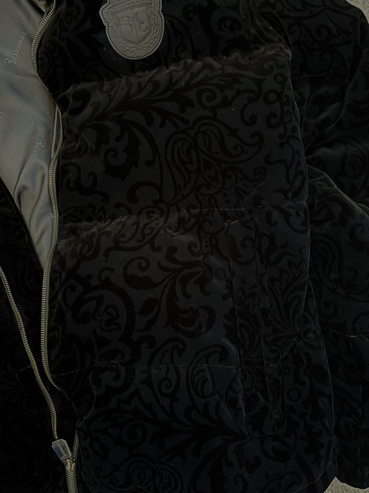 Billionaire Couture Billionaire Italian Couture Paisley Velvet Puffer Jacket Size US M / EU 48-50 / 2 - 2 Thumbnail