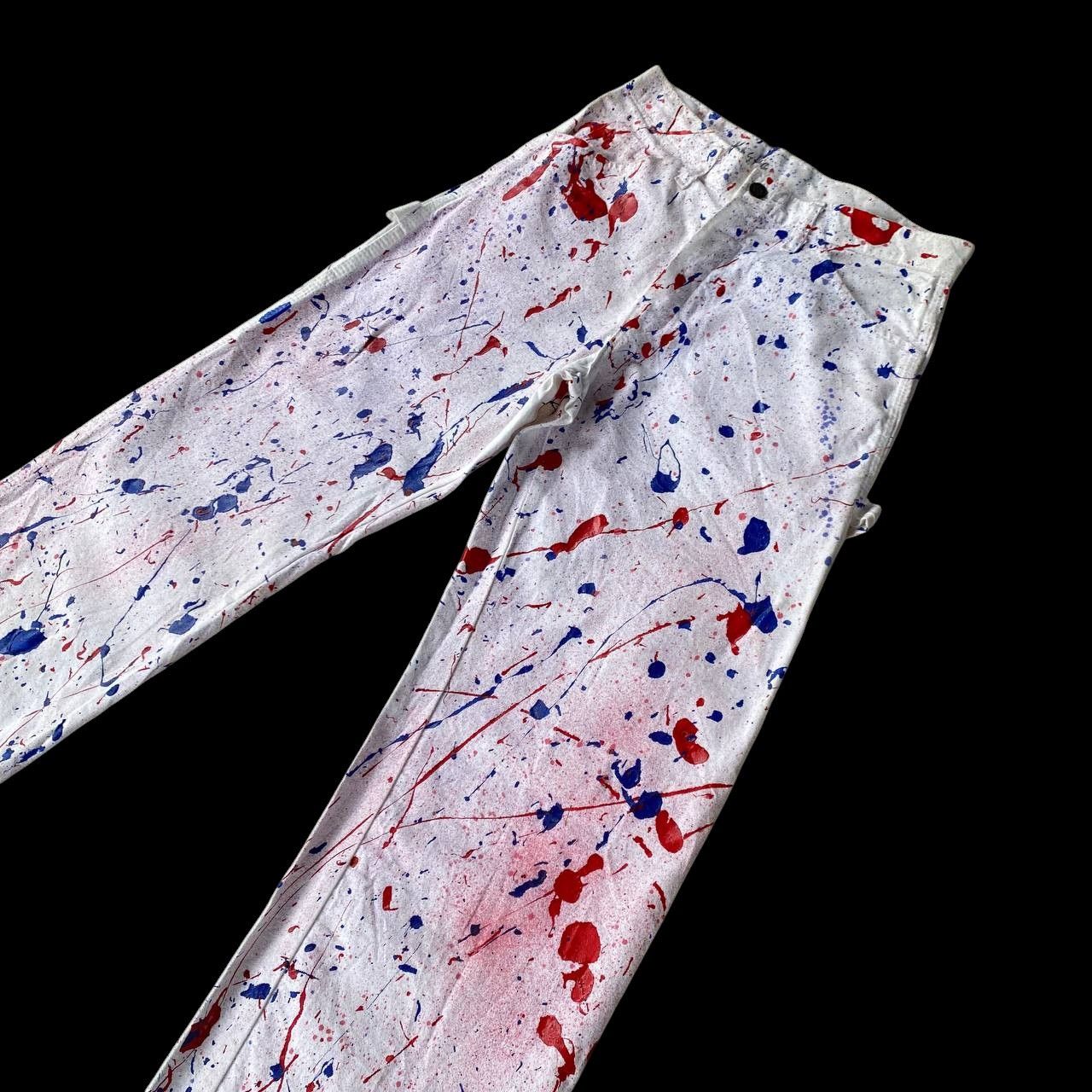 Vintage VINTAGE DICKIES CARPENTER REWORKED SPLATTER PAINT W28X32 Size US 28 / EU 44 - 5 Thumbnail