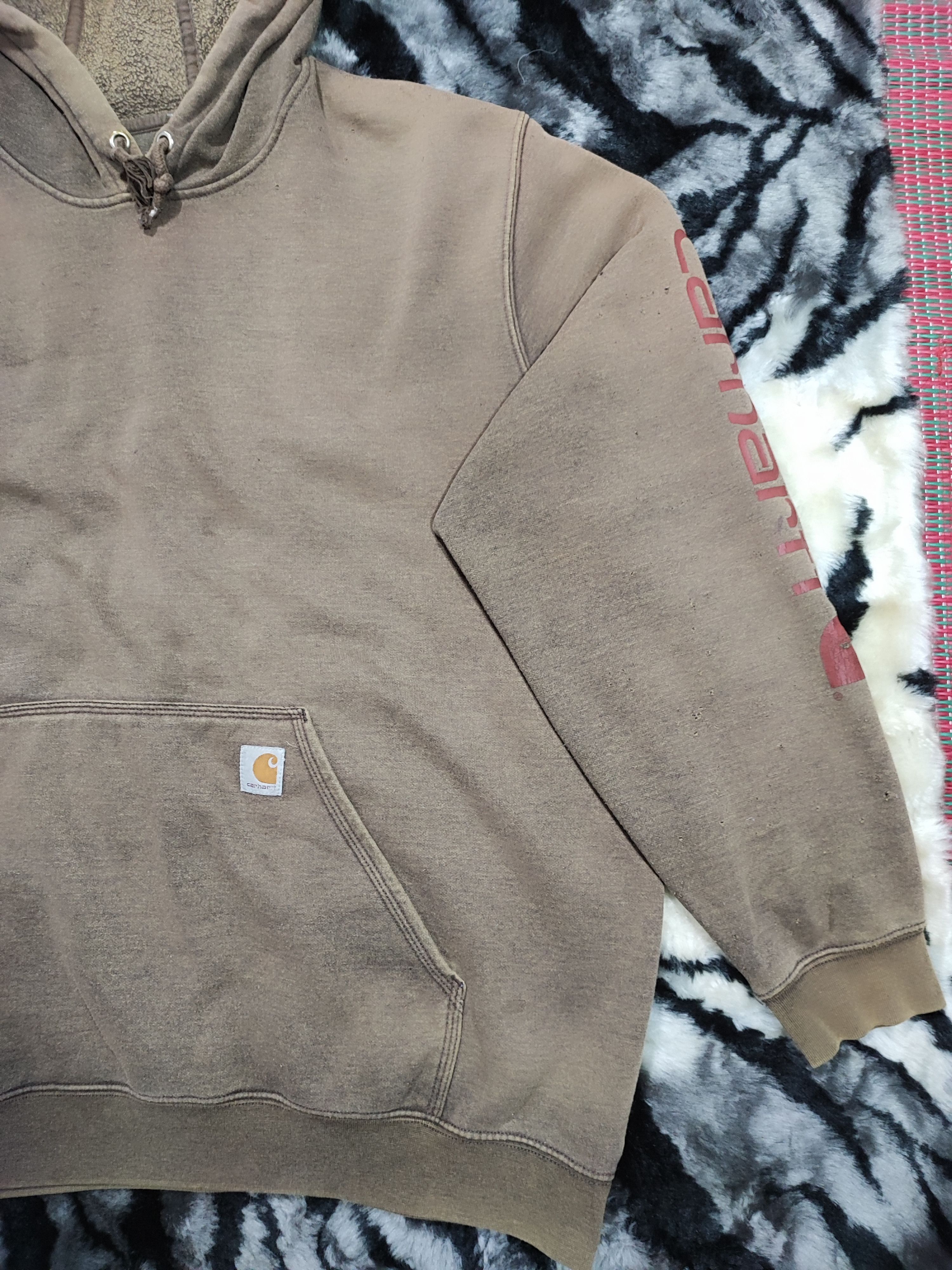 Carhartt × Vintage Travis Scott Sun Fade Distressed Thrashed Carhatt Size US XXL / EU 58 / 5 - 3 Thumbnail