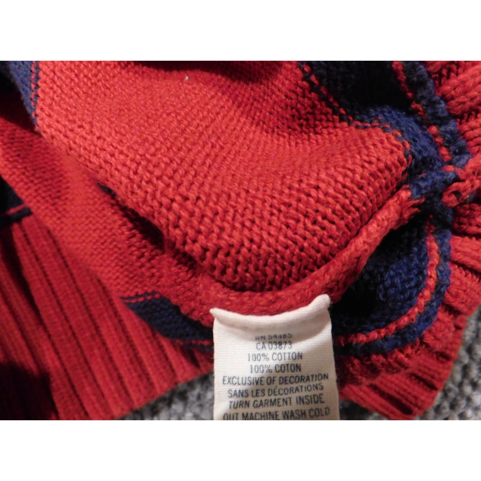 American Eagle Outfitters American Eagle Outfitters Sweater Mens Small Red Zip Mock Neck Cable Knit Pullover Striped Full Zip Pattern Knit Size US S / EU 44-46 / 1 - 6 Thumbnail