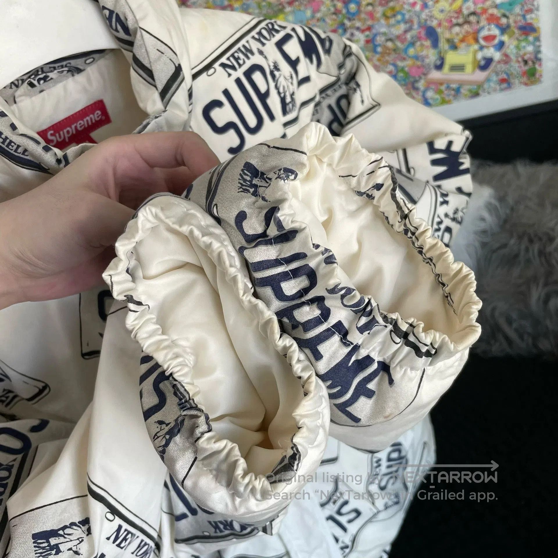 Supreme Supreme White License Plate Down Jacket. Size US M / EU 48-50 / 2 - 7 Thumbnail