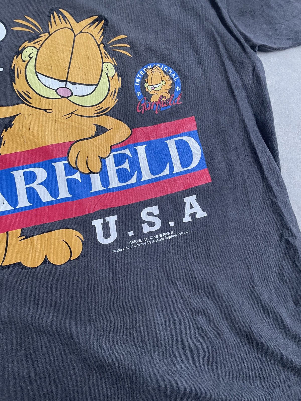 Vintage VINTAGE GARFIELD U.S.A SUNFADED TEE Size US S / EU 44-46 / 1 - 3 Thumbnail