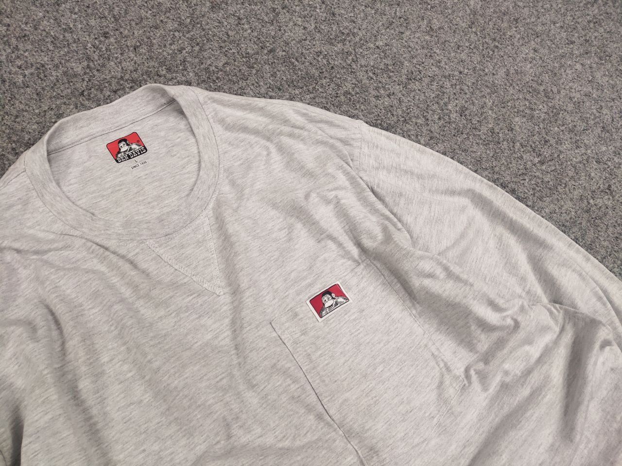 Ben Davis Vintage Ben Davis Design Oversized Logo Gray Long Sleeve Size US L / EU 52-54 / 3 - 7 Thumbnail