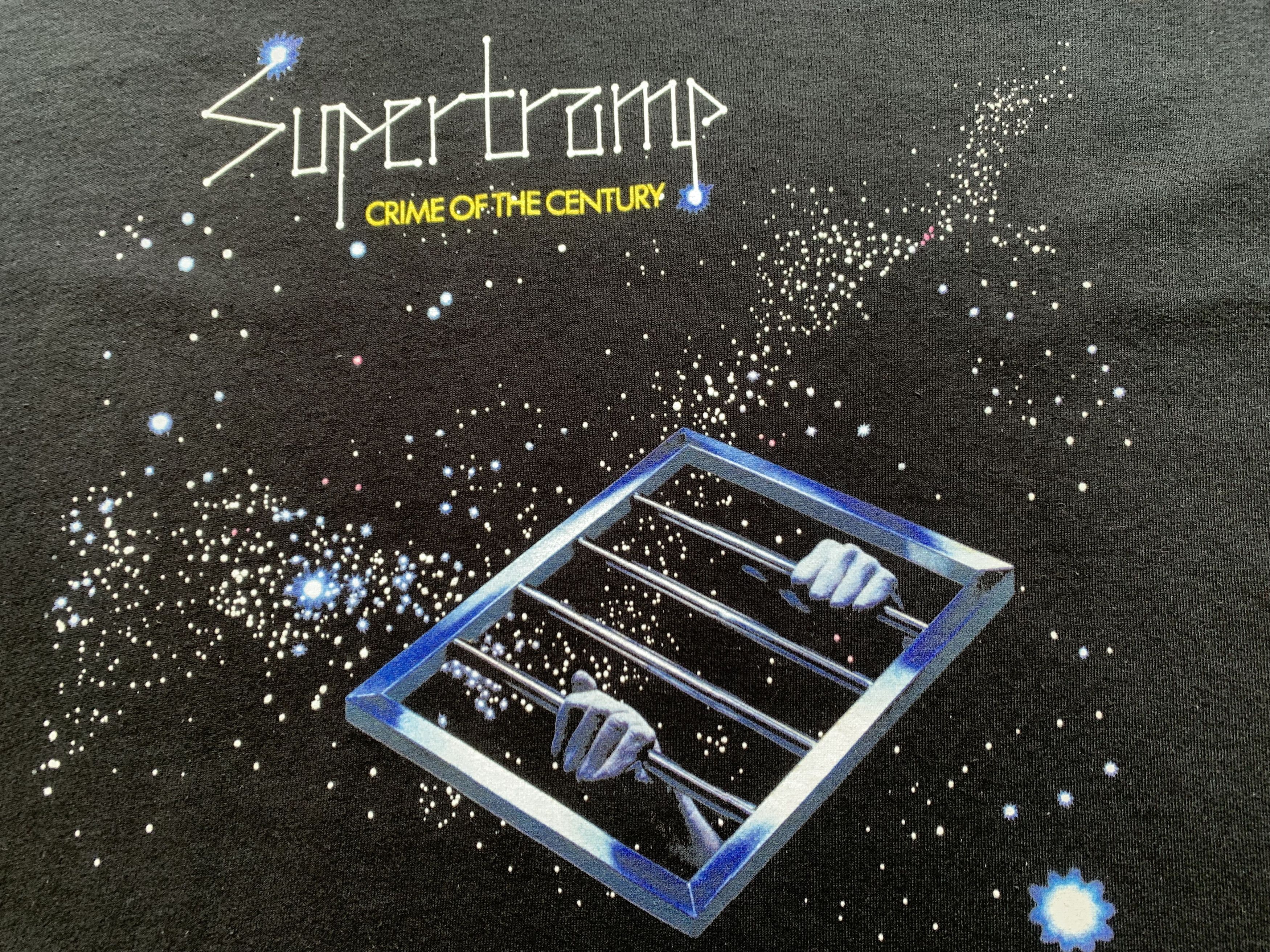 Band Tees × Gildan Gildan Supertramp Crime of The Century Black T Shirt Size US L / EU 52-54 / 3 - 6 Thumbnail