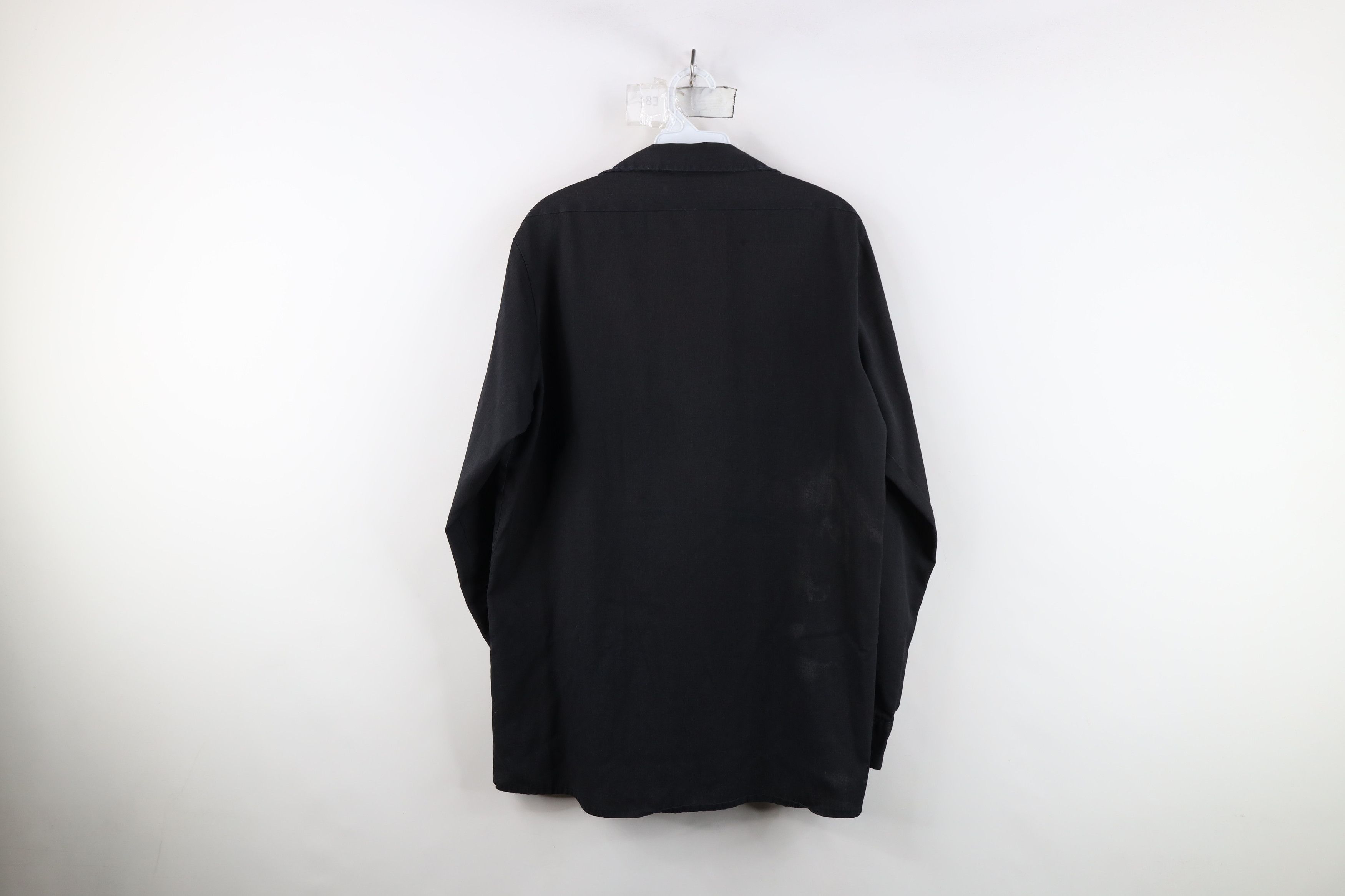 Dickies Vintage 90s Dickies Mechanic Work Button Shirt Black USA Size US M / EU 48-50 / 2 - 12 Thumbnail