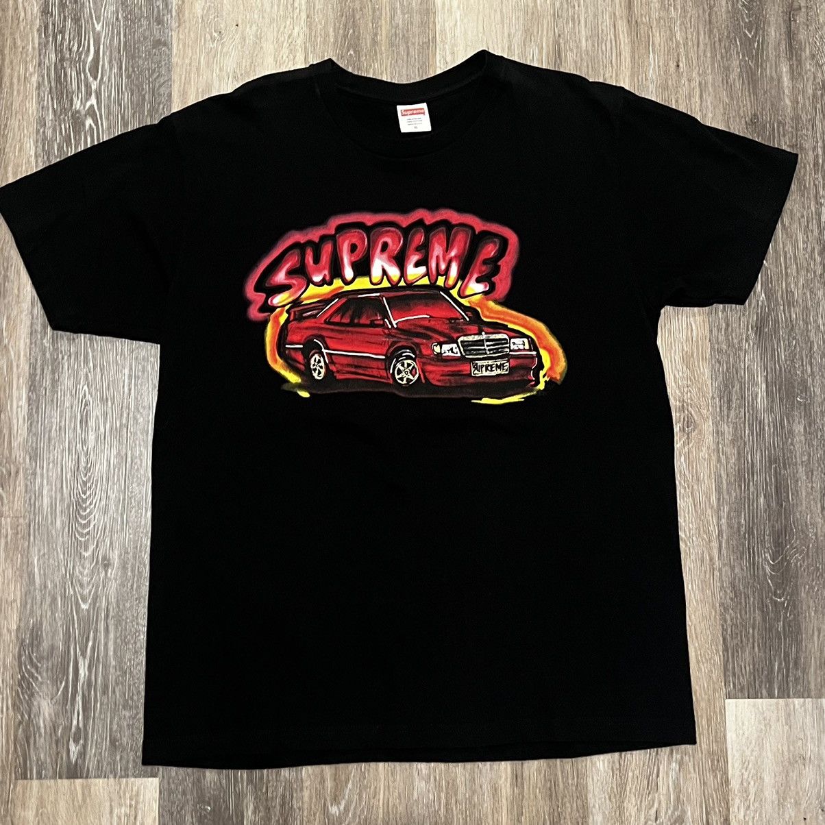 Supreme Supreme Benz tee Mercedes 190e tee 2014 airbrush car tee Size US XL / EU 56 / 4 - 6 Thumbnail