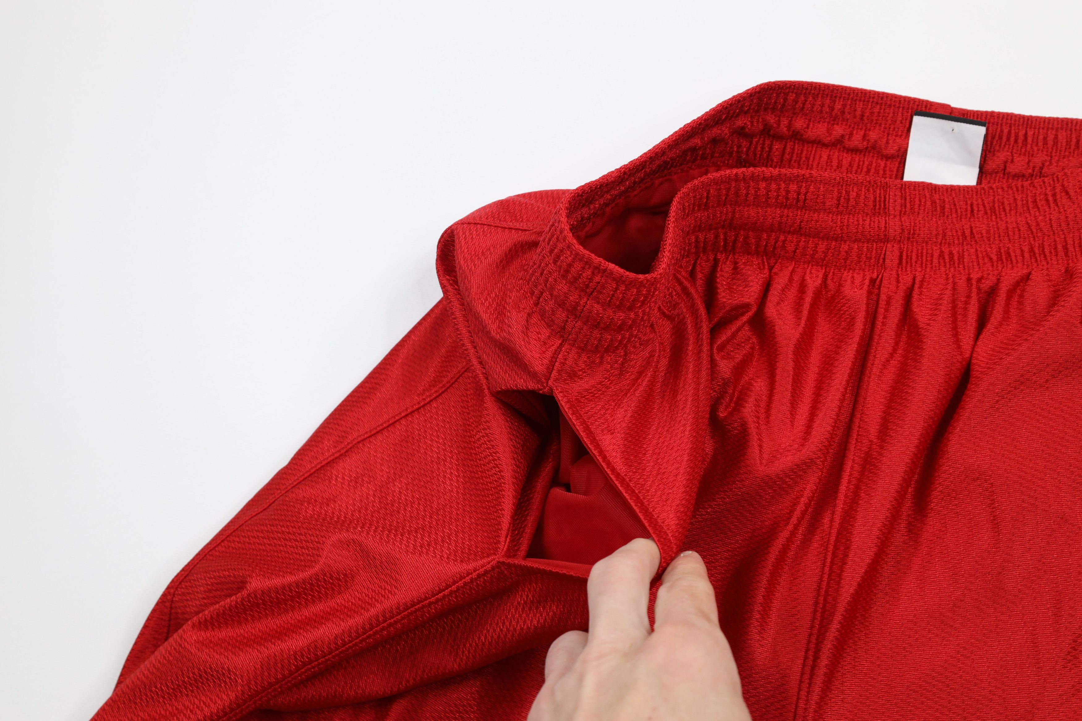 Nike × Vintage Vintage Nike Scott Mini Swoosh Gym Basketball Shorts Red Size US 40 / EU 56 - 6 Thumbnail