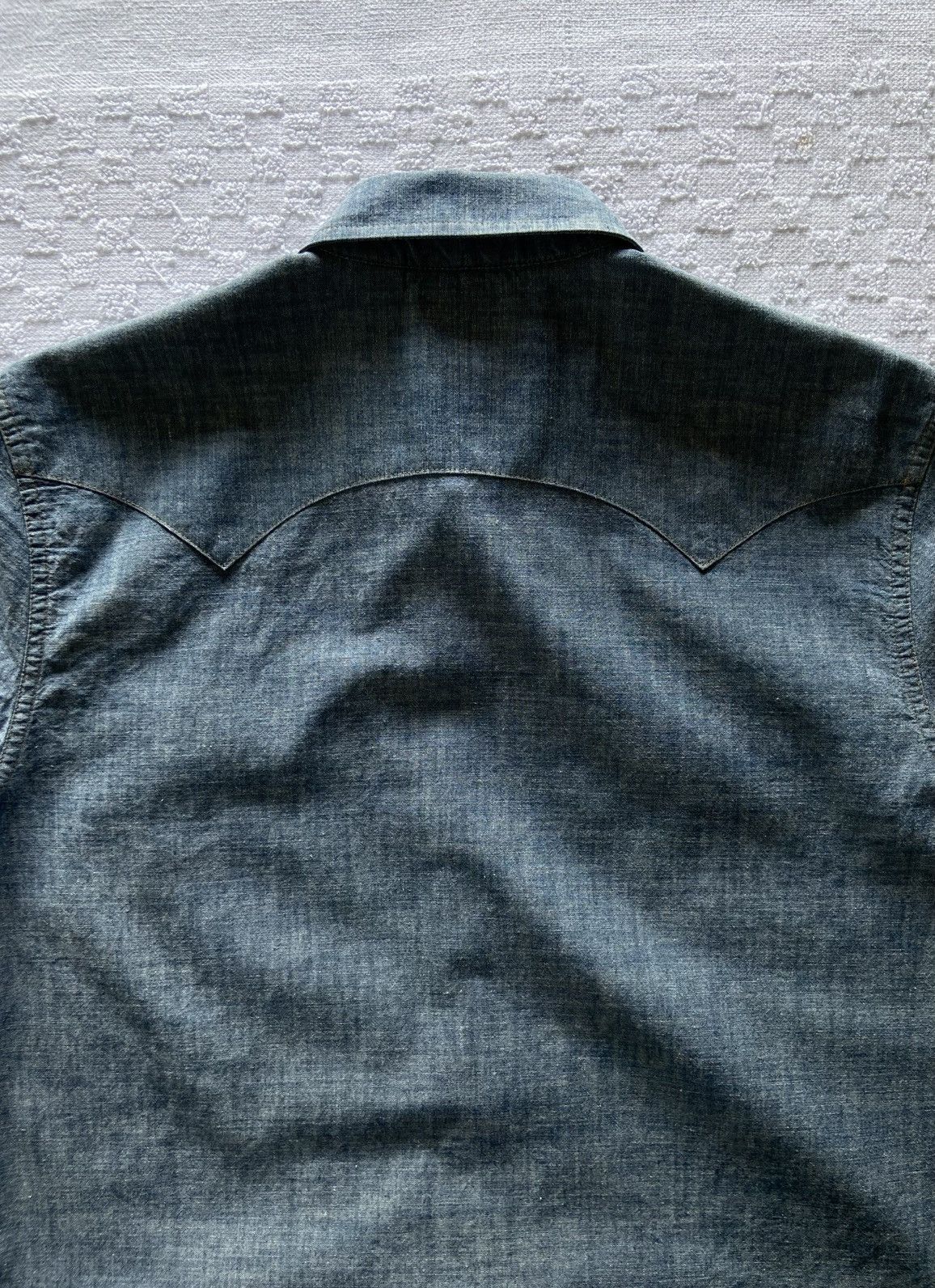 Levi's Levi’s Chambray Selvedge S/S Western Shirt. Size US M / EU 48-50 / 2 - 10 Thumbnail