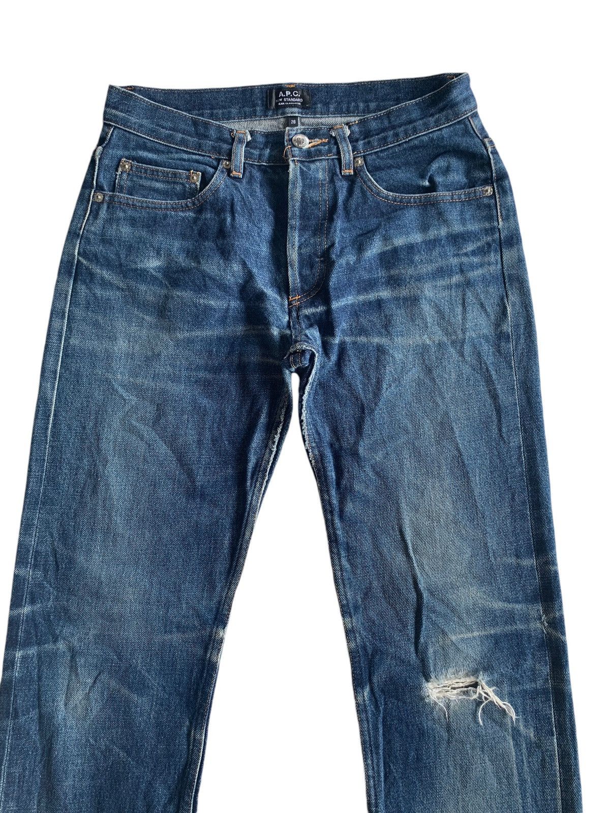 A.P.C. × Japanese Brand × Vintage A.P.C Selvedge Distressed Denim Size US 29 - 3 Thumbnail