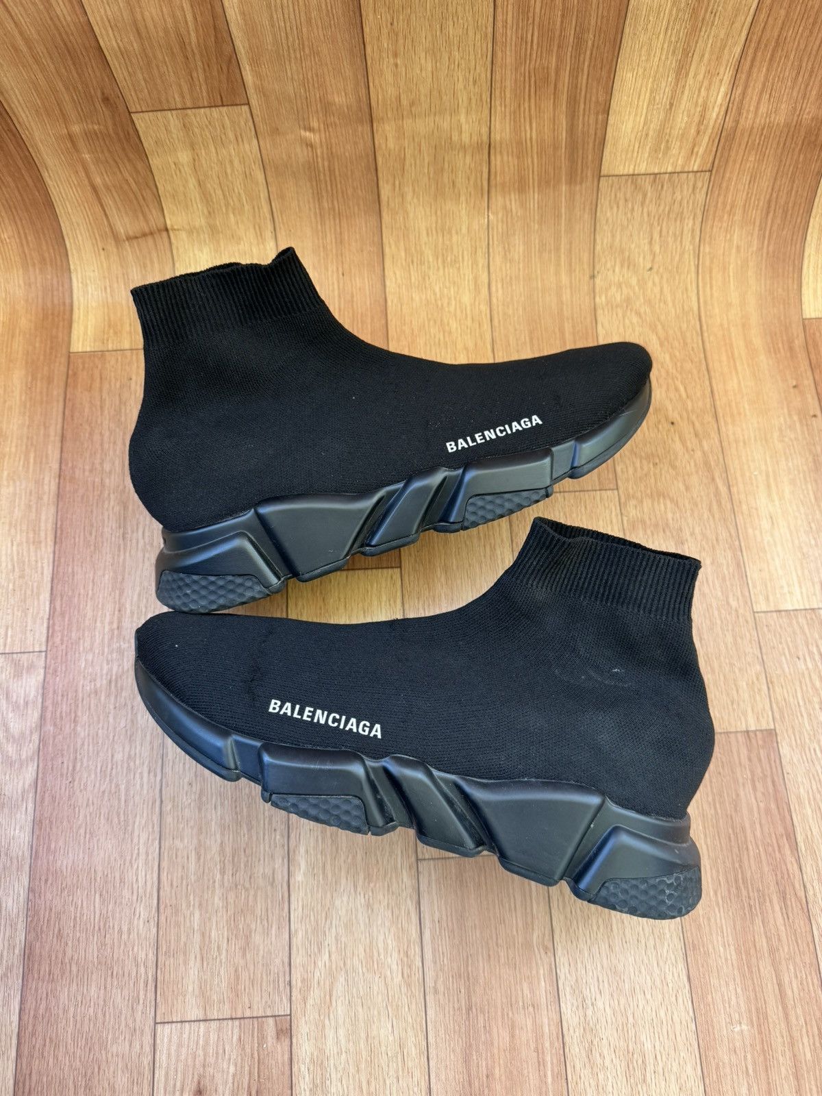 Balenciaga Balenciaga All Black Socks Trainers Size US 8 / EU 41 - 8 Thumbnail