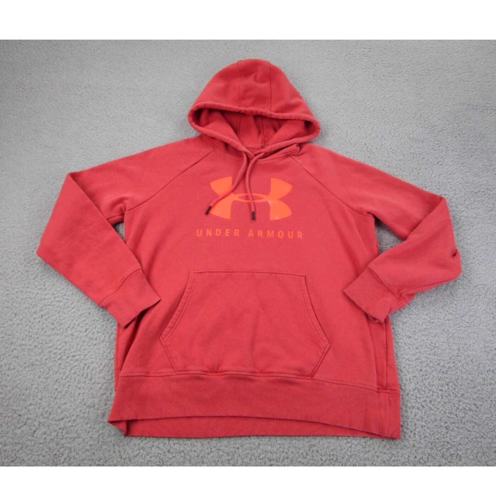 Under Armour Under Armour Sweater Womens M Peach Orange Hoodie Sweatshirt Hooded Pullover Grailed