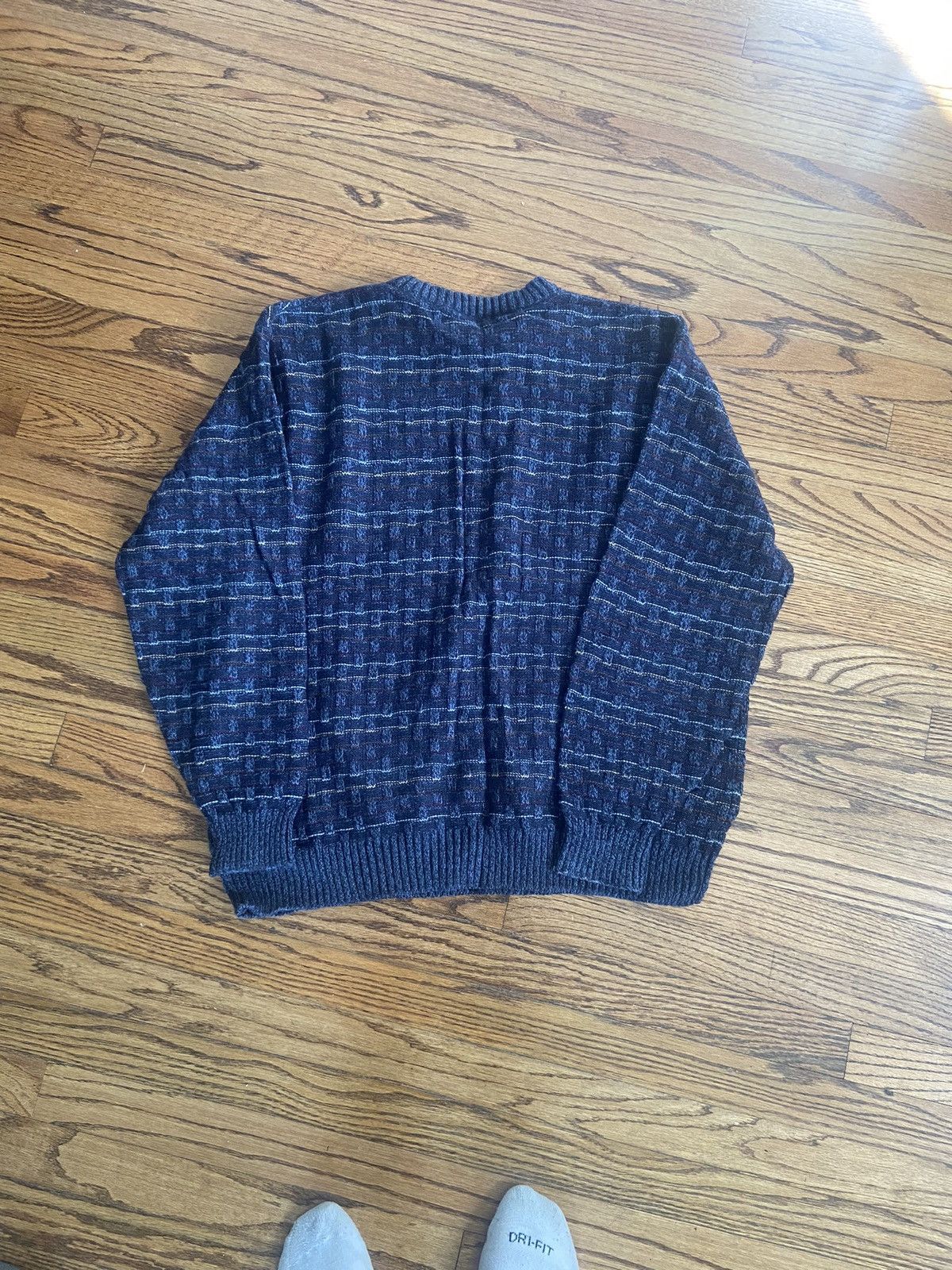 Vintage Vintage knit striped sweater Size US XL / EU 56 / 4 - 2 Thumbnail