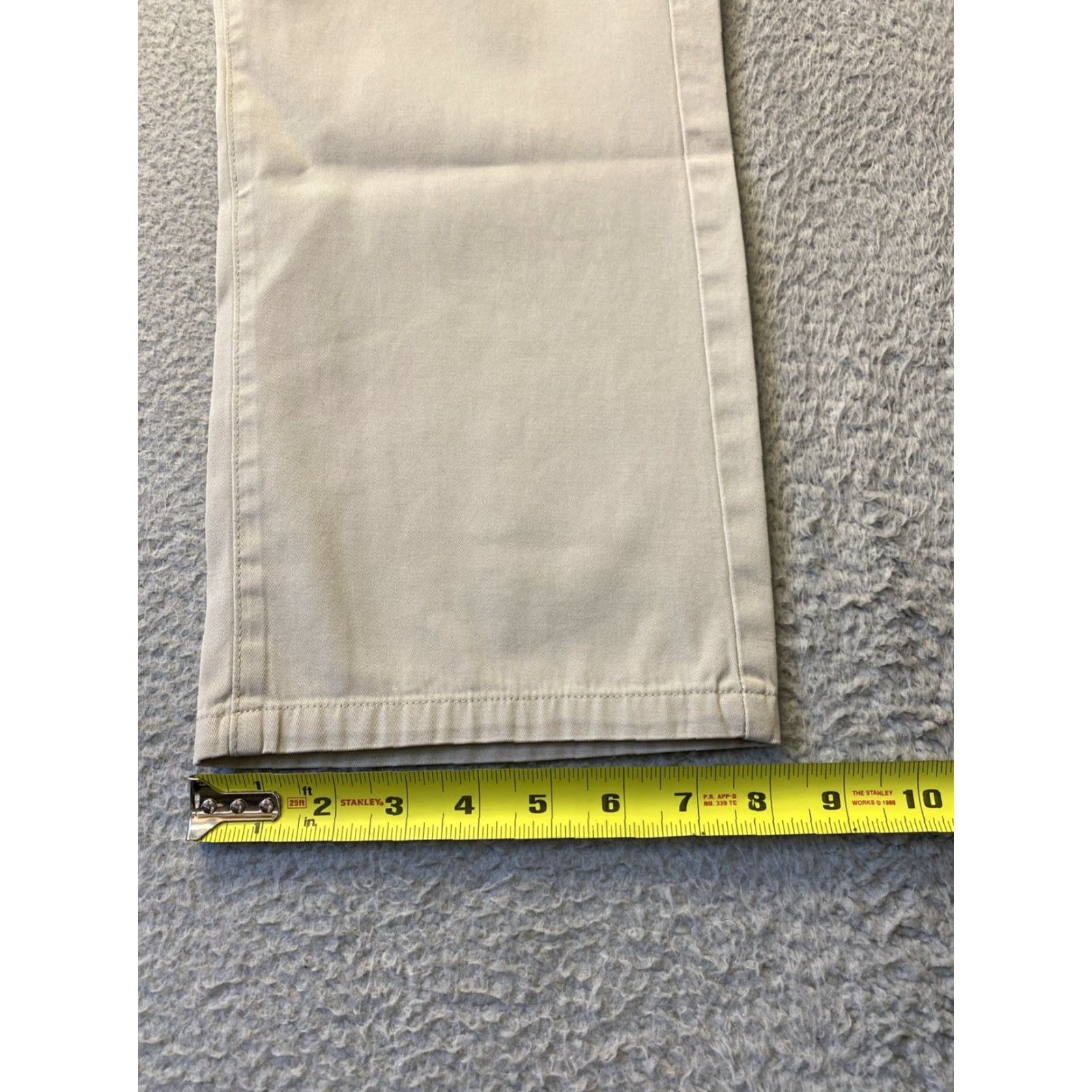 Vintage BALLIN Pants Adult 38x30 Light Gray Flat Front Cotton Blend Straight Leg Khakis Preppy Mens Size US 38 / EU 54 - 7 Thumbnail