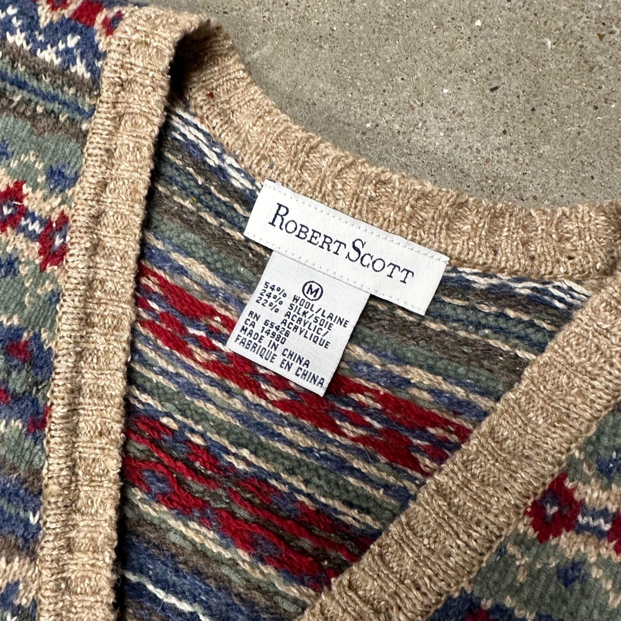 Vintage Vintage Unique Patterned SweaterVest Sweater Size US M / EU 48-50 / 2 - 2 Thumbnail