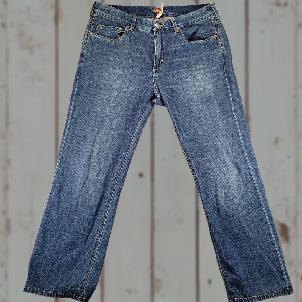 Tommy Bahama Tommy Bahama Jeans Mens 36x29 Blue Denim Lyocell Blend Straight Regular Fit Casual 5-Pocket Logo Size US 36 / EU 52 - 1 Thumbnail