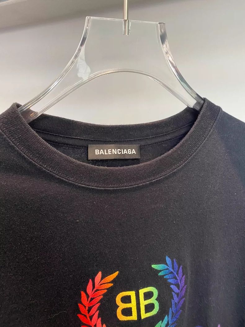 Balenciaga Balenciaga Rainbow wheat ear short sleeve Size US XL / EU 56 / 4 - 3 Thumbnail