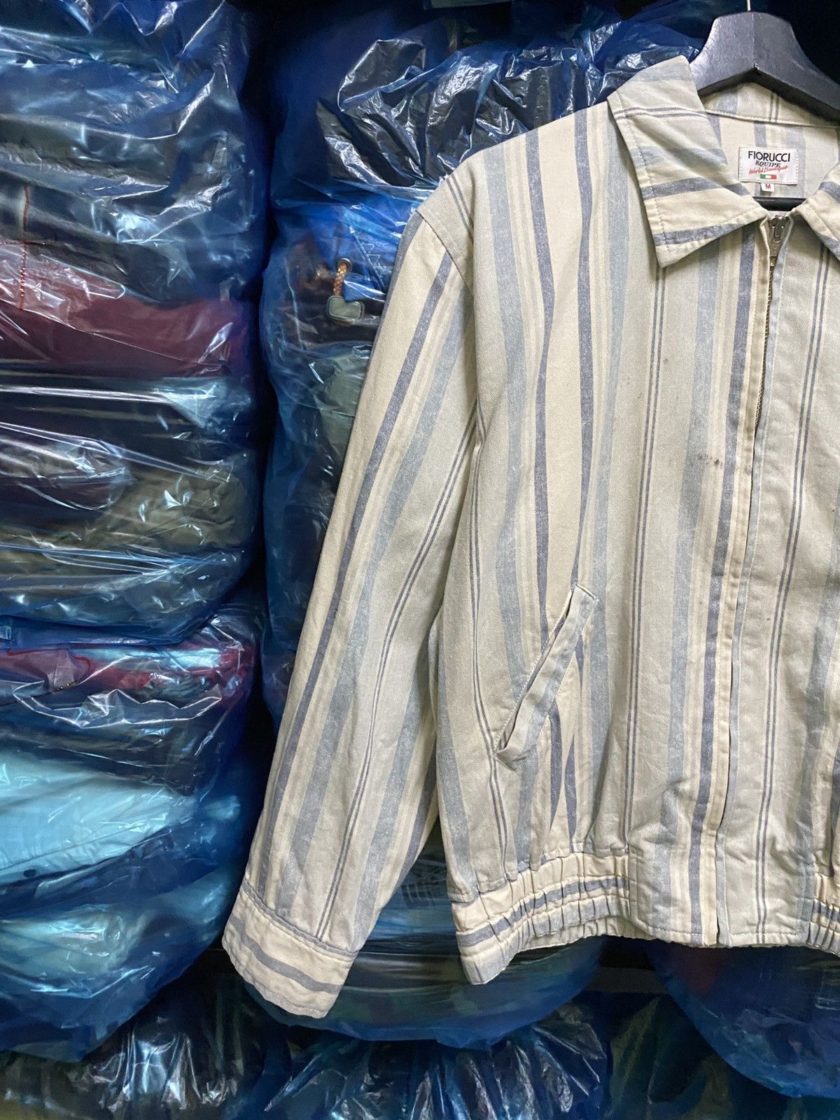 Fiorucci VINTAGE 80s FIORUCCI STRIPE JACKET MADE IN JAPAN Size US M / EU 48-50 / 2 - 8 Thumbnail