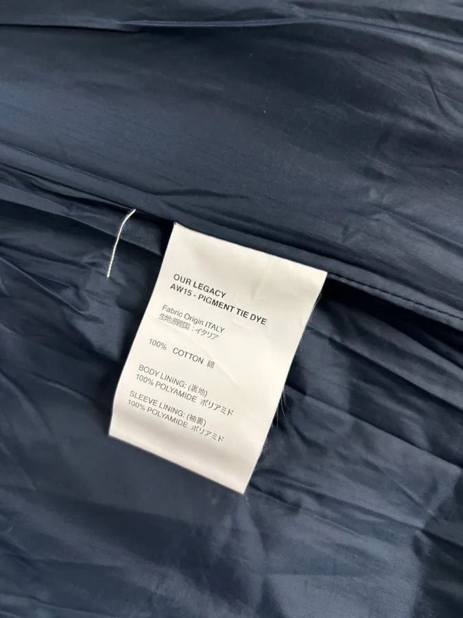 Our Legacy AW2015 Our Legacy Blue Pigment Tie Dye Puffer Bomber Jacket Size US M / EU 48-50 / 2 - 11 Thumbnail