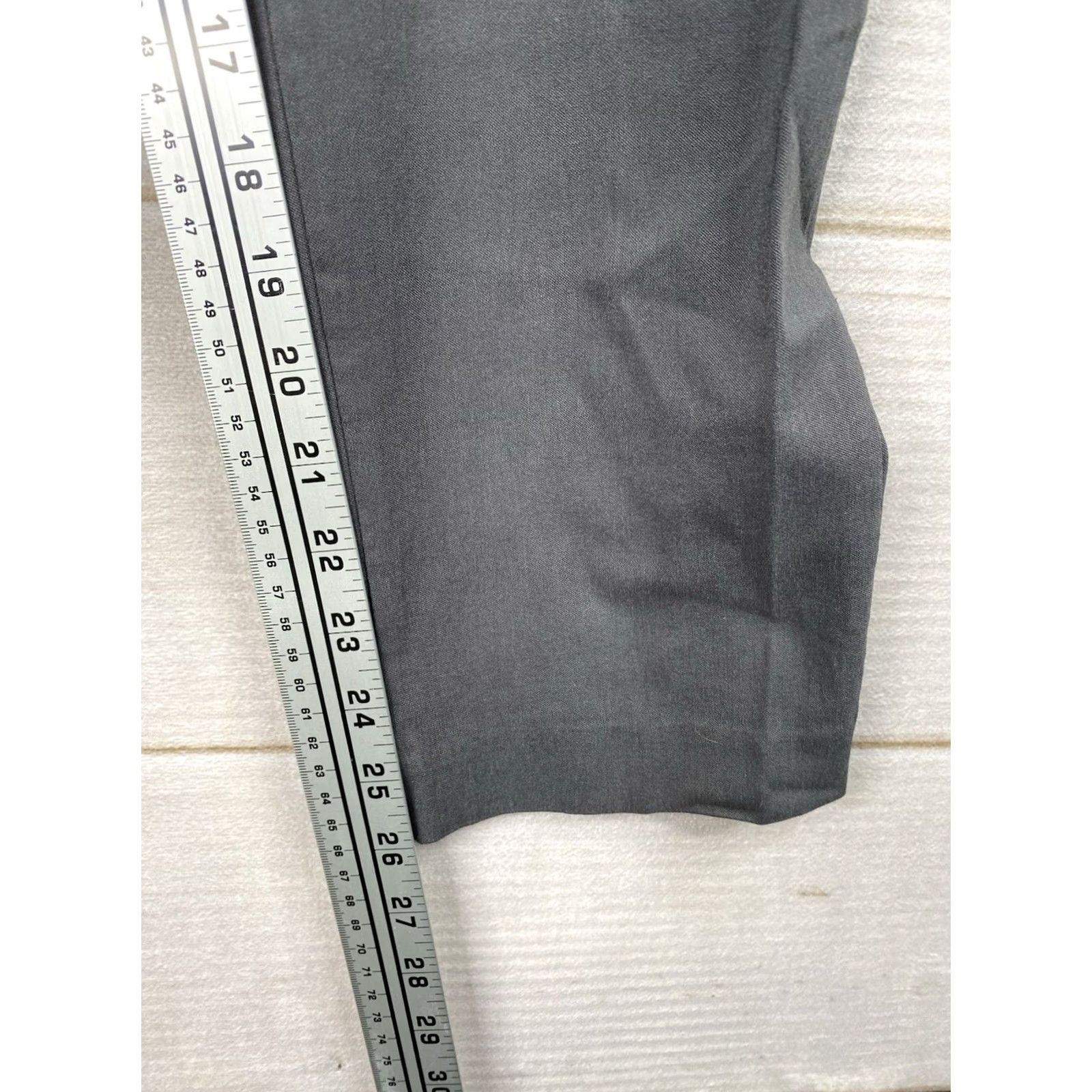 Vintage Eden Ruth Pants Women's Gray Ankle High Rise Ponte Size 8 Regular Slim Fit NWT Front Pockets Stretch TaperedLegs Athletic Wear dress pants Size 30" / US 8 / IT 44 - 6 Thumbnail