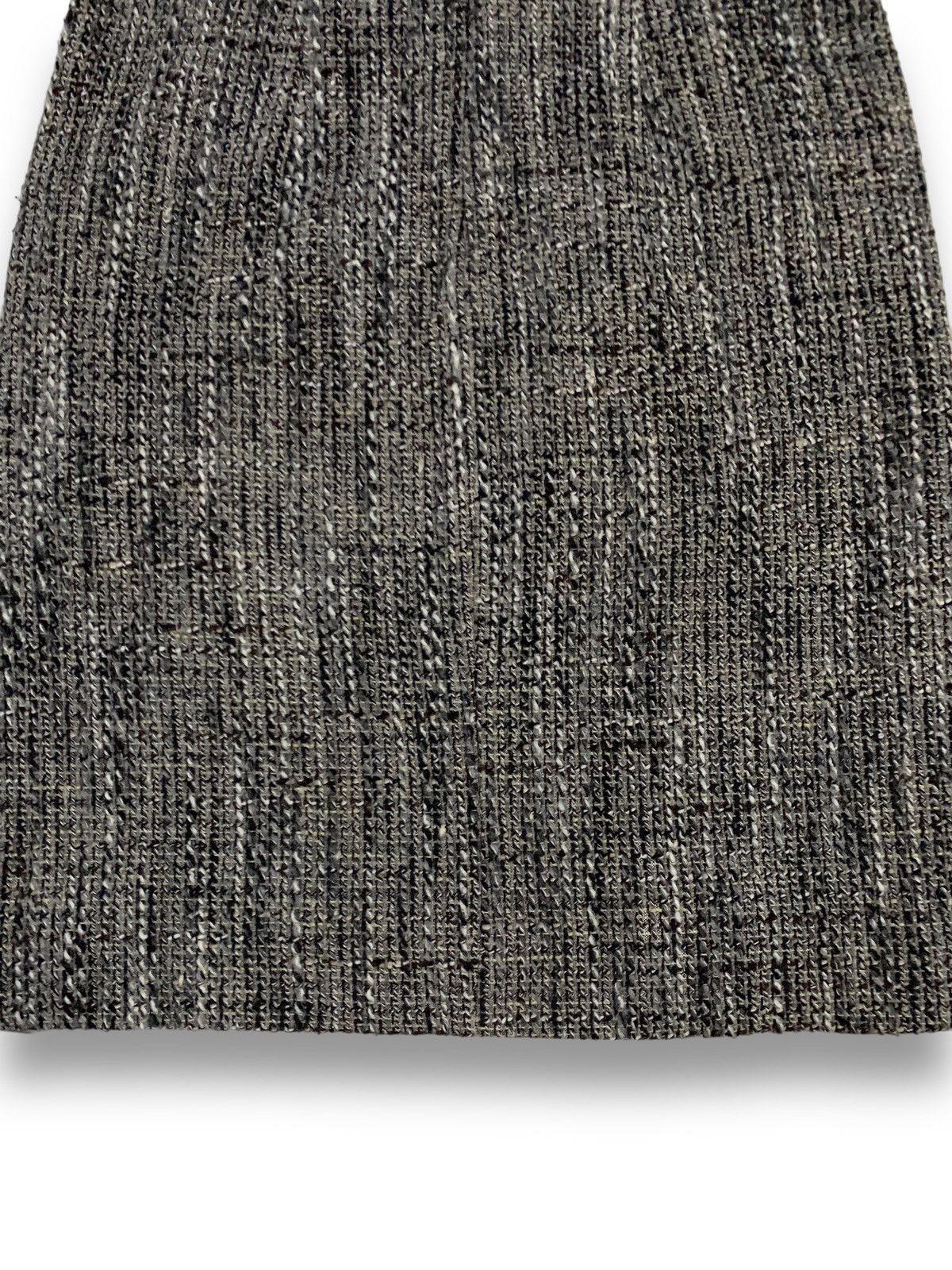 Max Mara Vintage ‘S Max Mara Wool Alpaca Blend Woven Yarn Mini Skirt Size 28" / US 6 / IT 42 - 9 Thumbnail