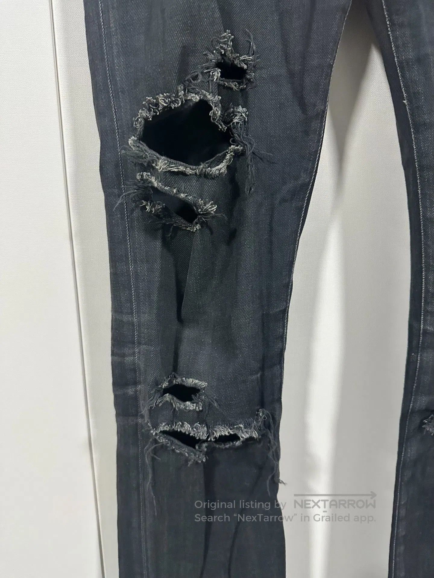 Hedi Slimane Saint Laurent D02 Skinny Distressed Jeans. Size US 29 - 2 Thumbnail