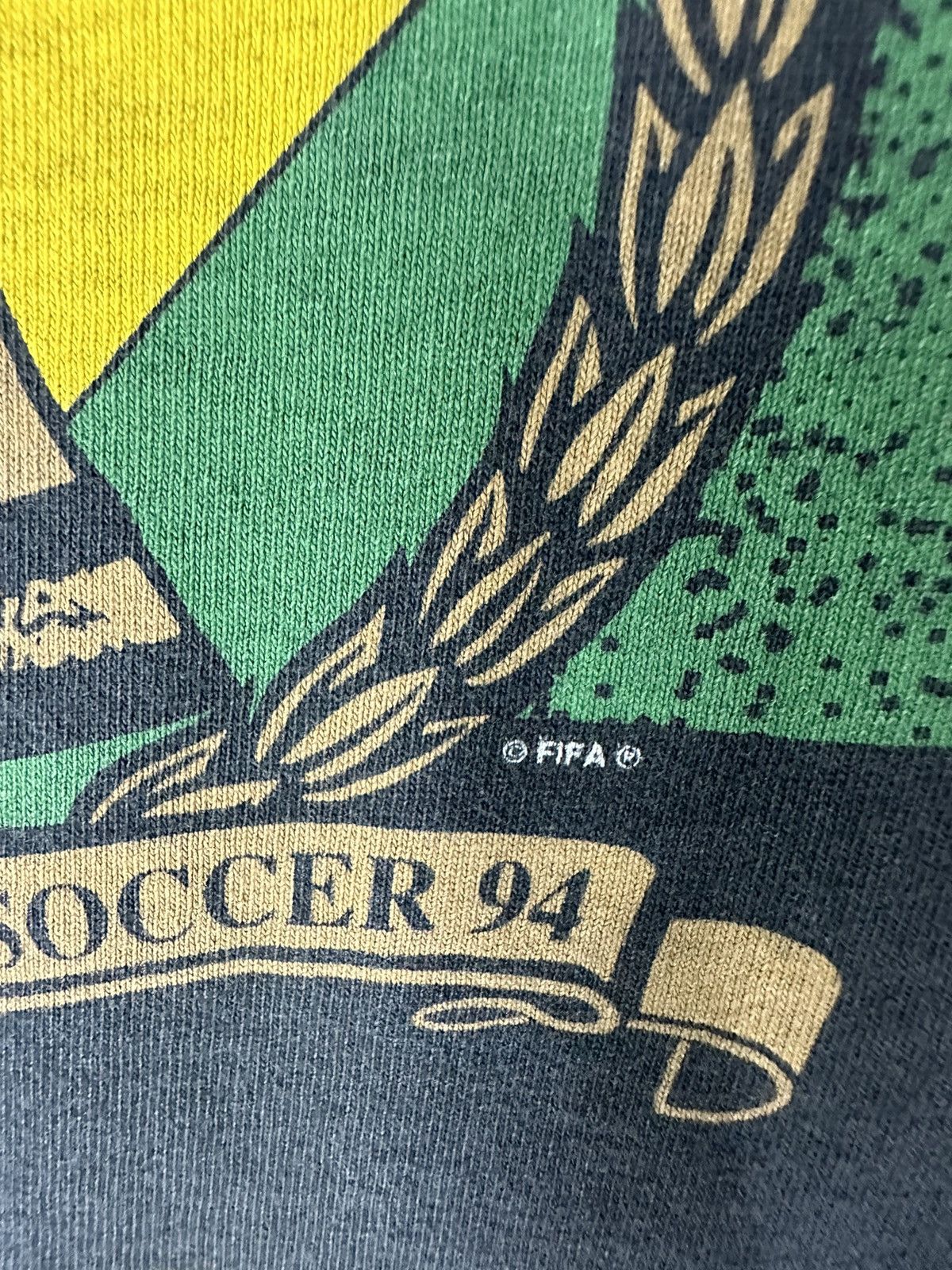 Vintage Vtg 1994 FIFA World Cup Football Brasil Allover Print Shirt Size US M / EU 48-50 / 2 - 7 Thumbnail