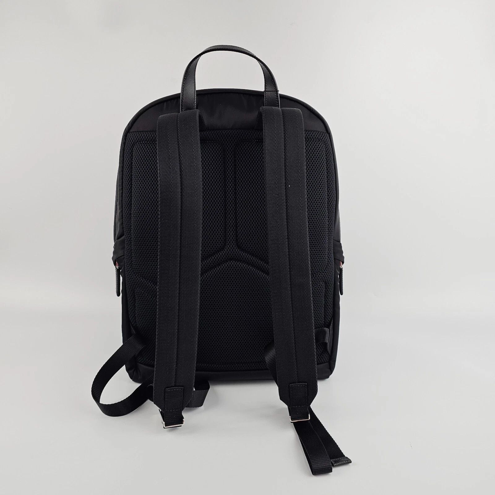Prada PRADA Black Re-Nylon Saffiano Leather Backpack New Auth Size ONE SIZE - 8 Thumbnail