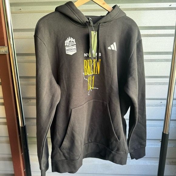 Adidas NWT ADIDAS x NYC RUNS BROOKLYN HALF MARATHON BLACK HOODIES S Size US L / EU 52-54 / 3 - 1 Thumbnail