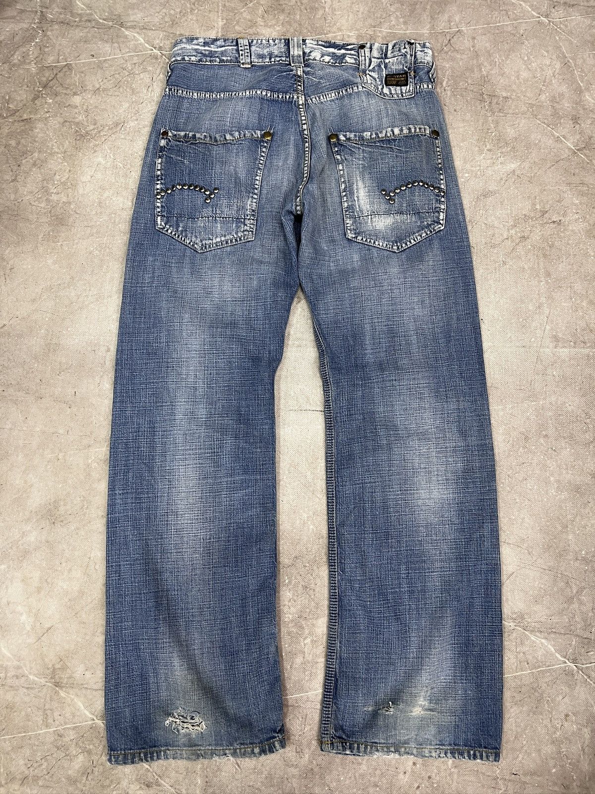 Junya Watanabe Junya watanabe style distressed jeans g star raw y2k Size US 30 / EU 46 - 1 Thumbnail