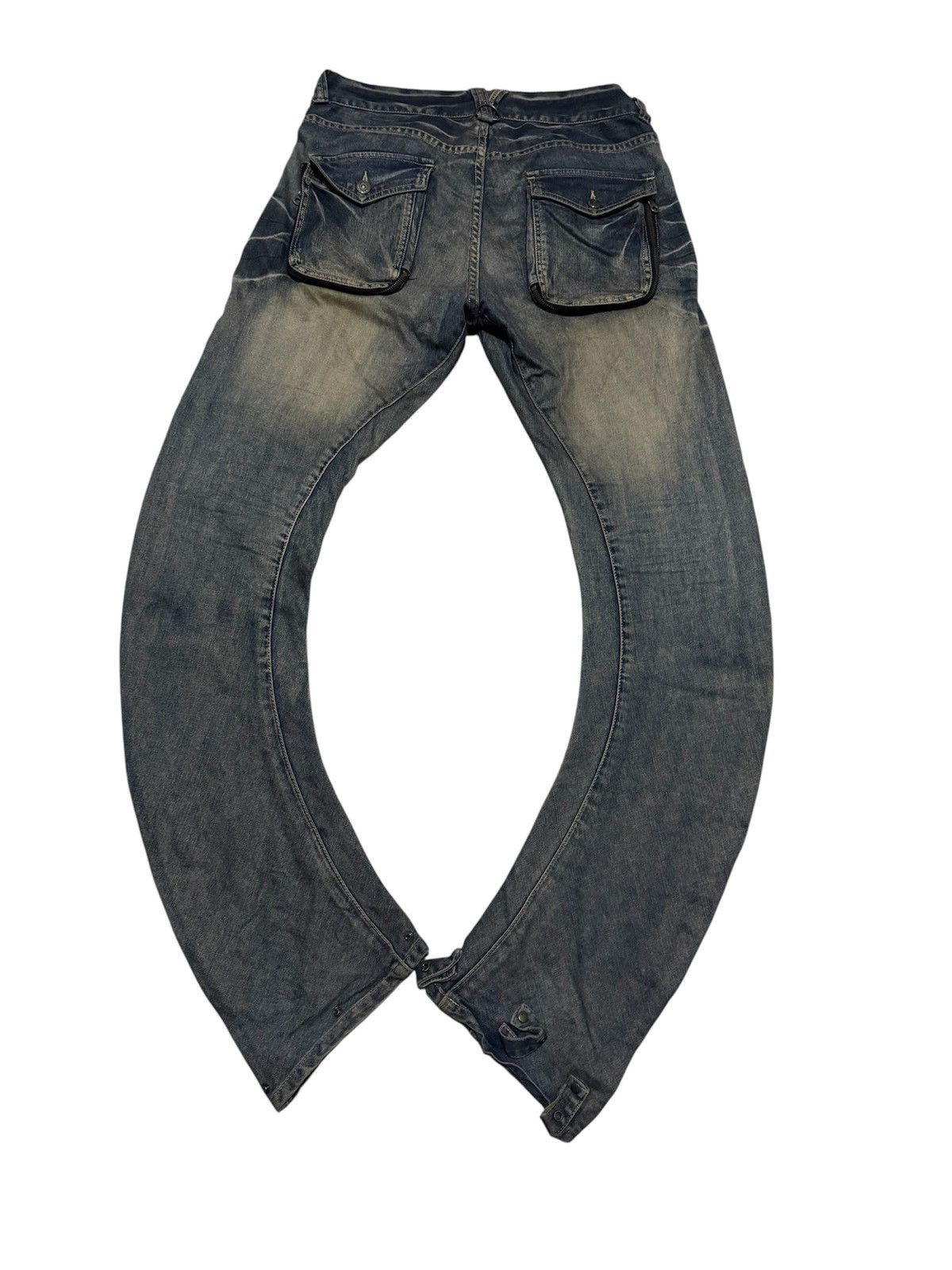 If Six Was Nine × Le Grande Bleu (L.G.B.) × PPFM PPFM Performance Denim J Curve Tactical Pocket Jeans Size US 34 / EU 50 - 2 Thumbnail