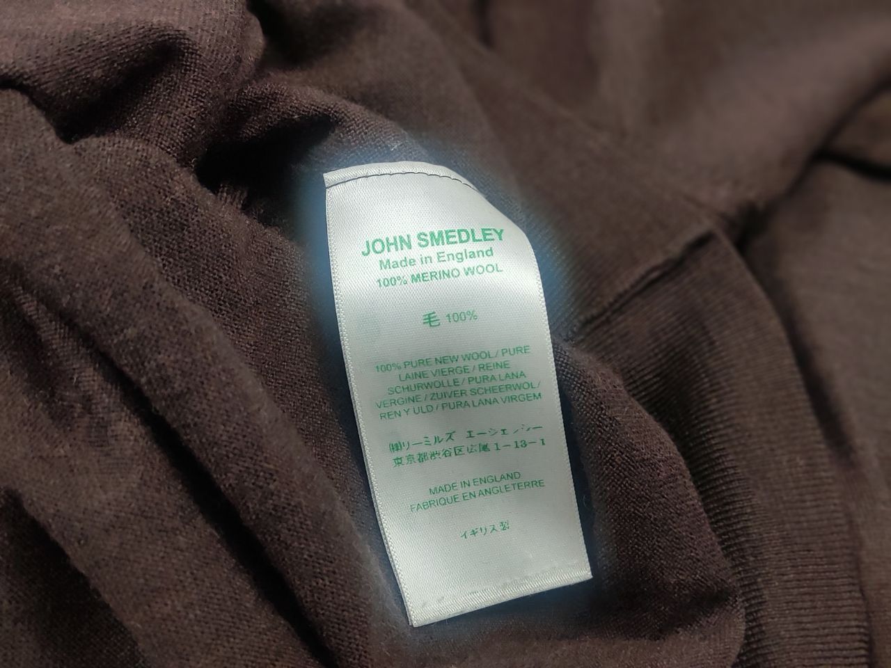 John Smedley John Smedley England Brown V neck wool sweater long sleeve Size US L / EU 52-54 / 3 - 12 Thumbnail