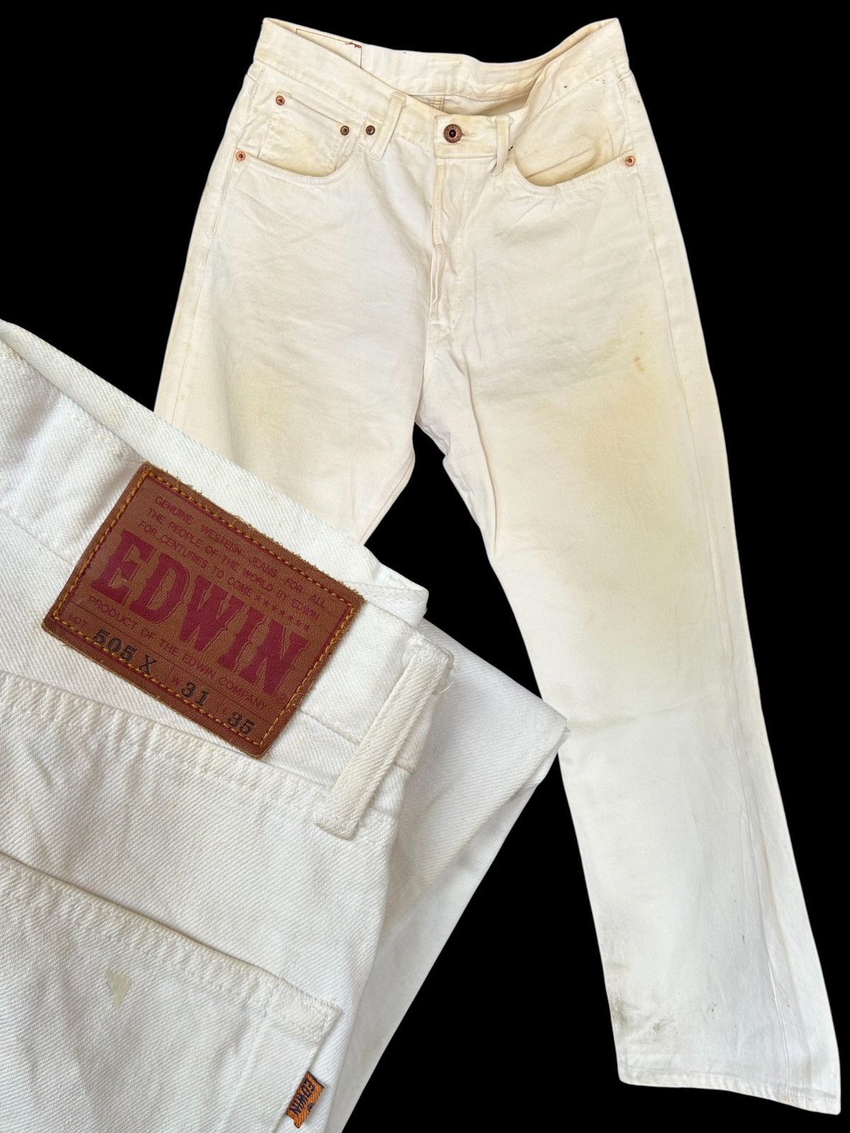 Kapital Vintage Edwin 505X Selvedge Baggy Denim Jeans Size US 31 - 1 Thumbnail